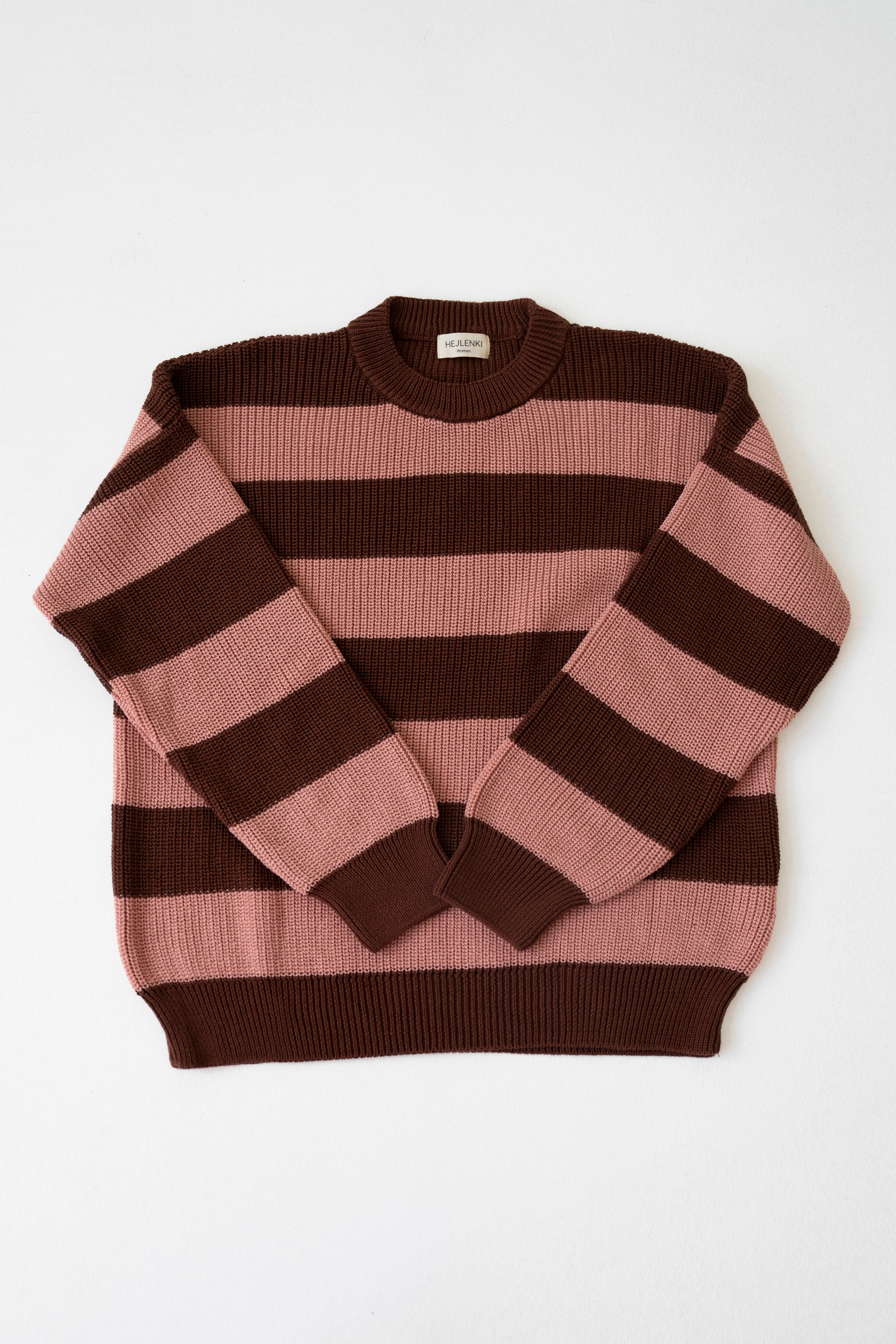 MOM CHUNKY KNIT PULLI STRIPED