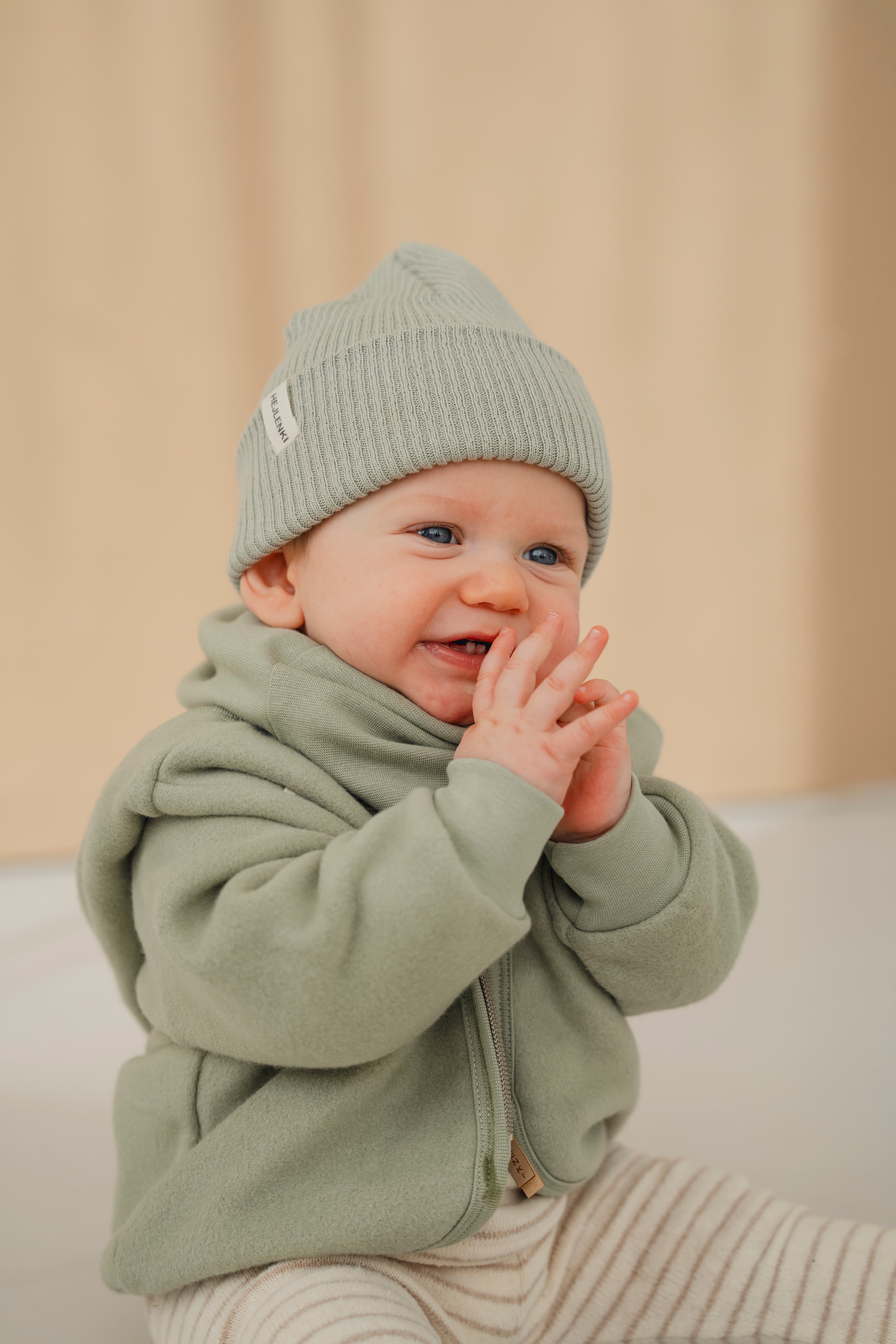 ORGANIC FLEECE JACKET SAGE