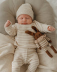 SOFT LEGGINGS STRIPED BEIGE