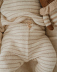 SOFT LEGGINGS STRIPED BEIGE