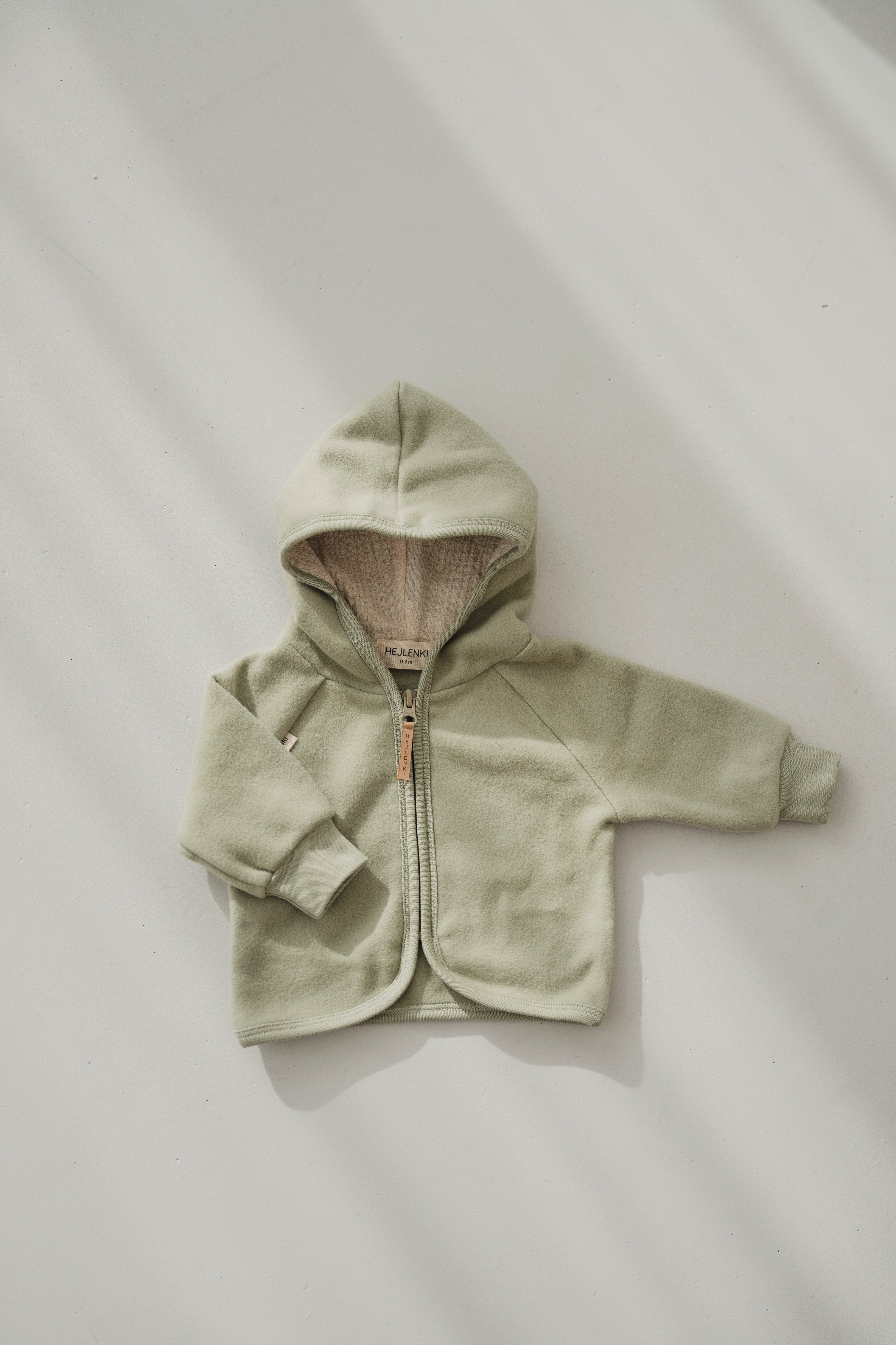 ORGANIC FLEECE JACKET SAGE