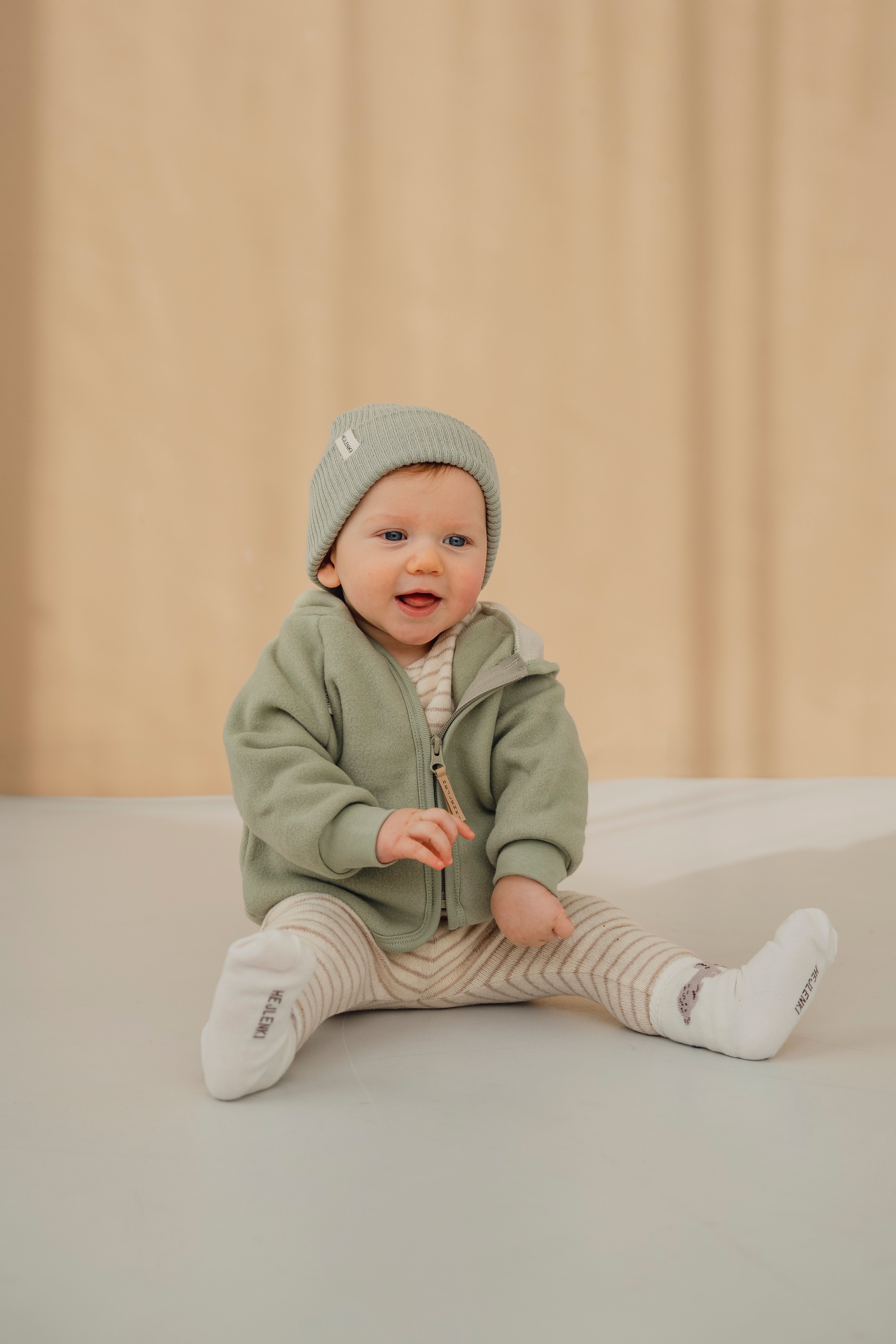 ORGANIC FLEECE JACKET SAGE