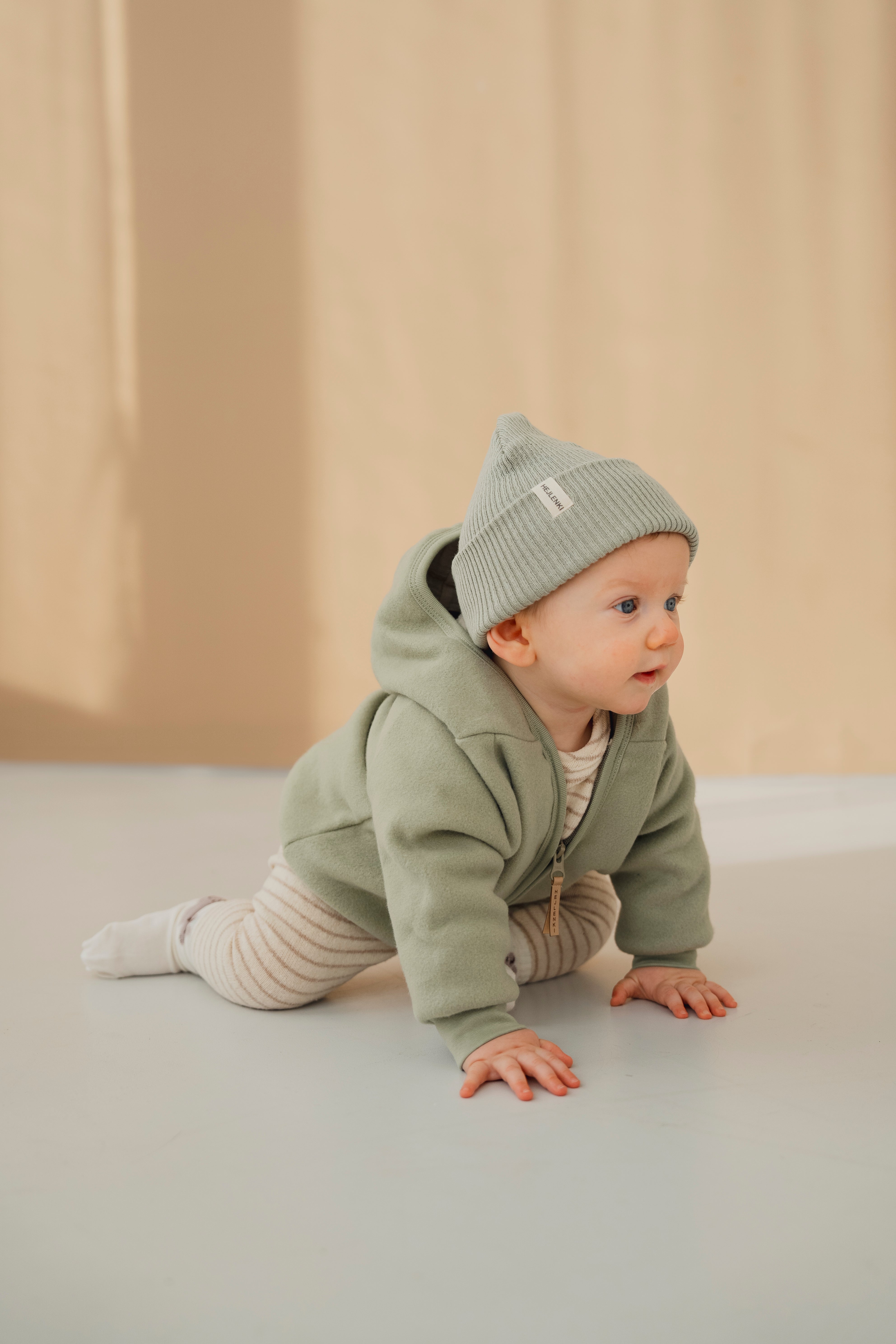 ORGANIC FLEECE JACKET SAGE