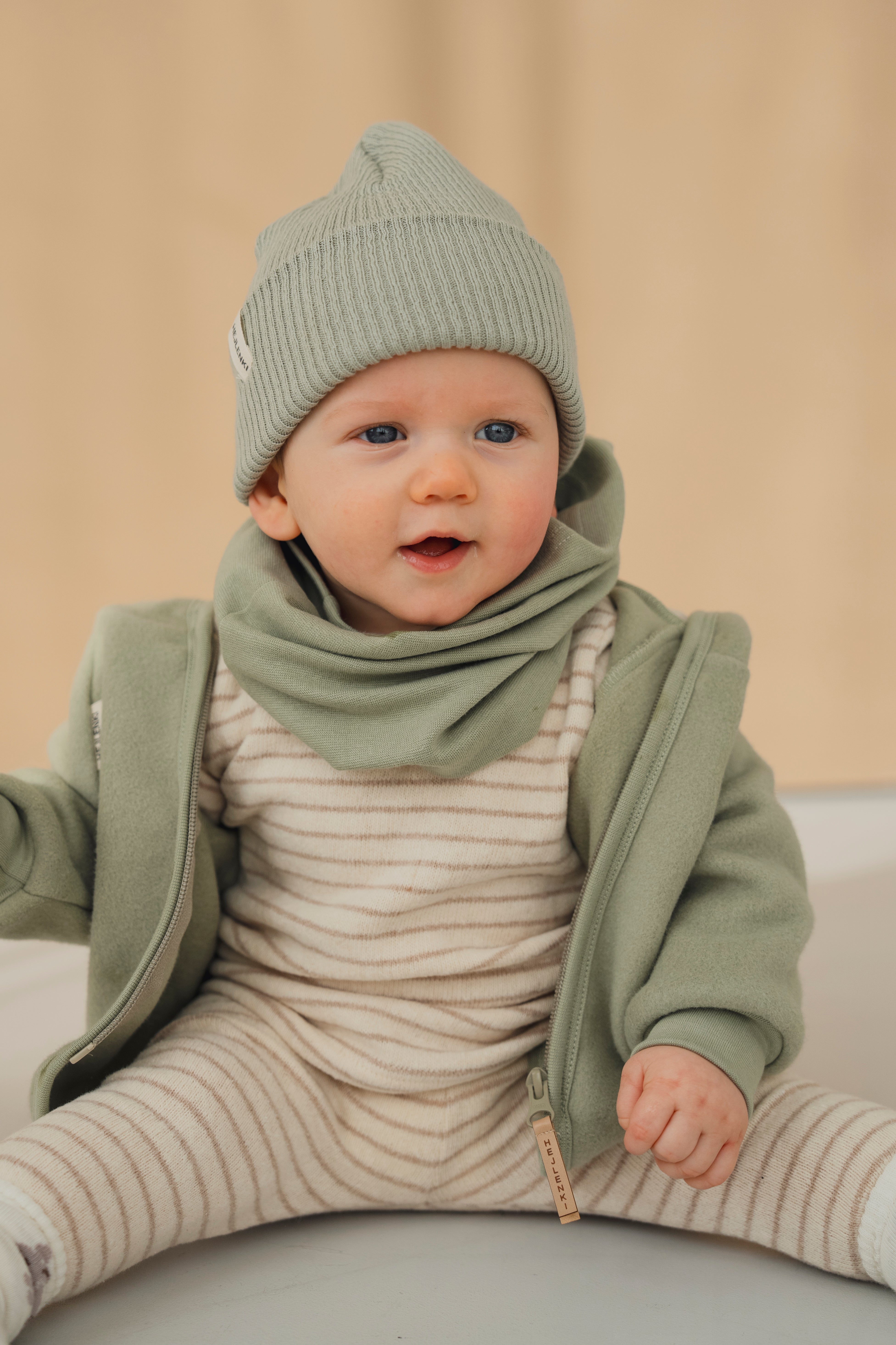 ORGANIC FLEECE JACKET SAGE
