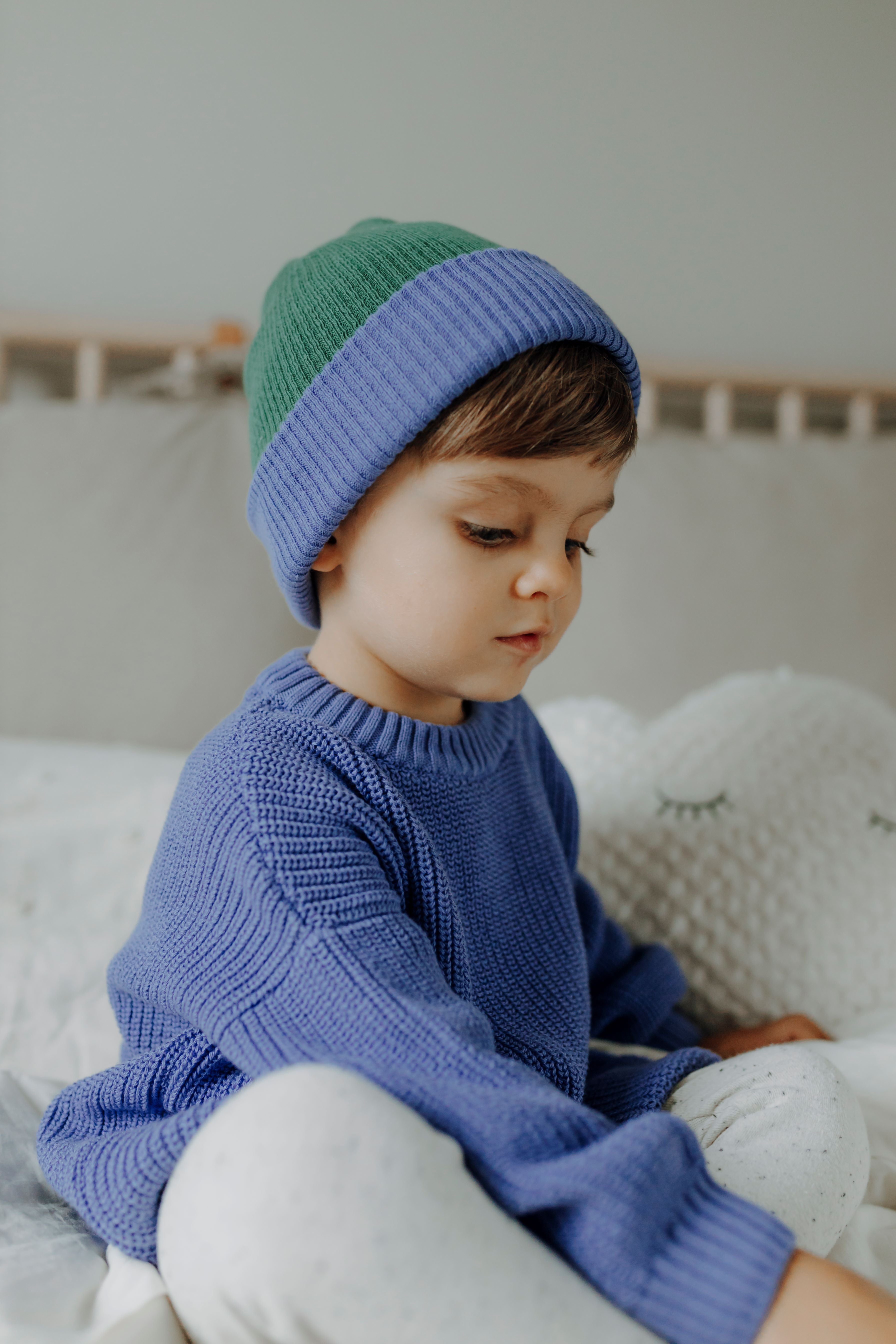 CHUNKY KNIT PULLI GRAPE