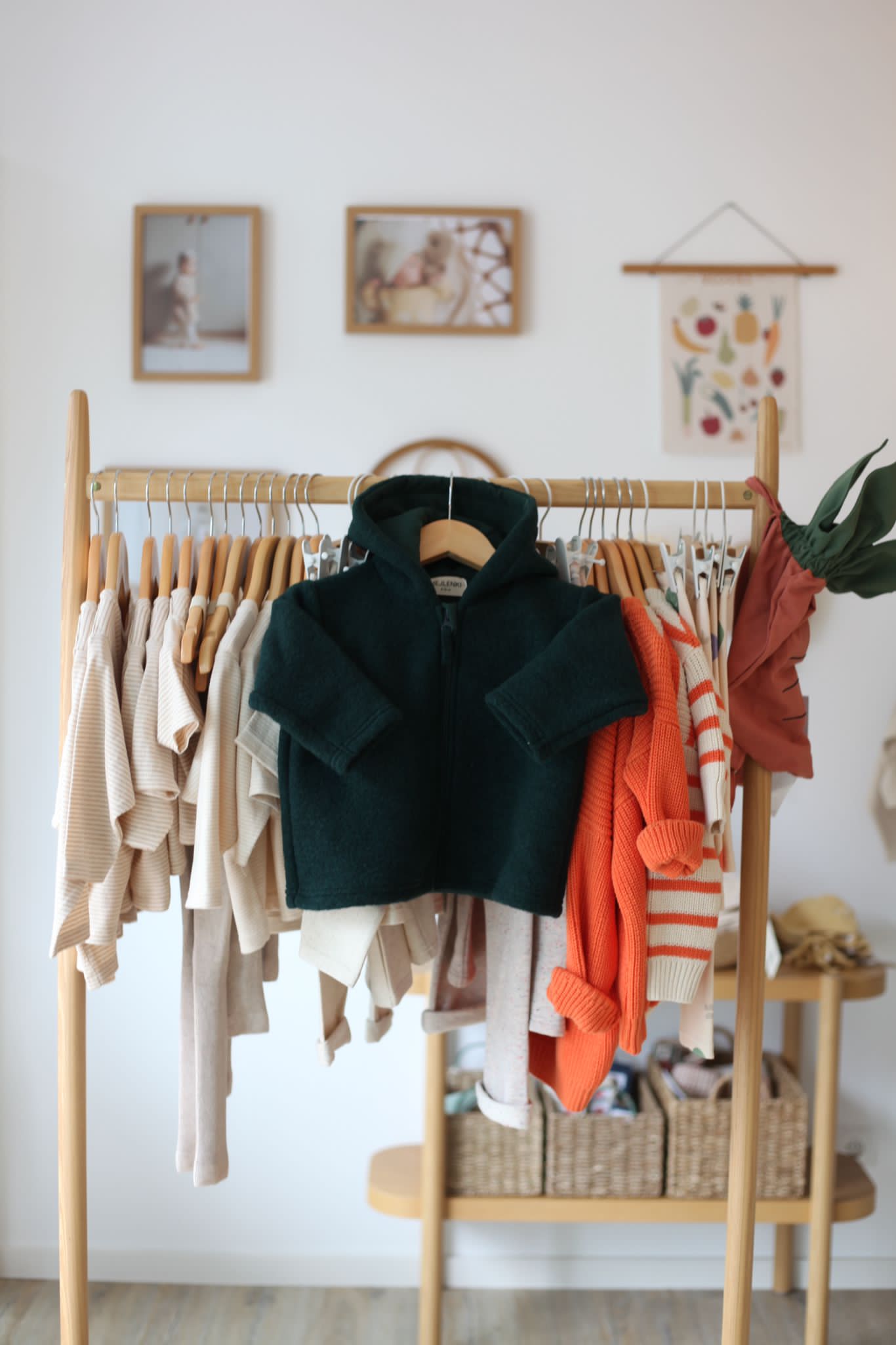 MERINO WOOL JACKET DARK GREEN