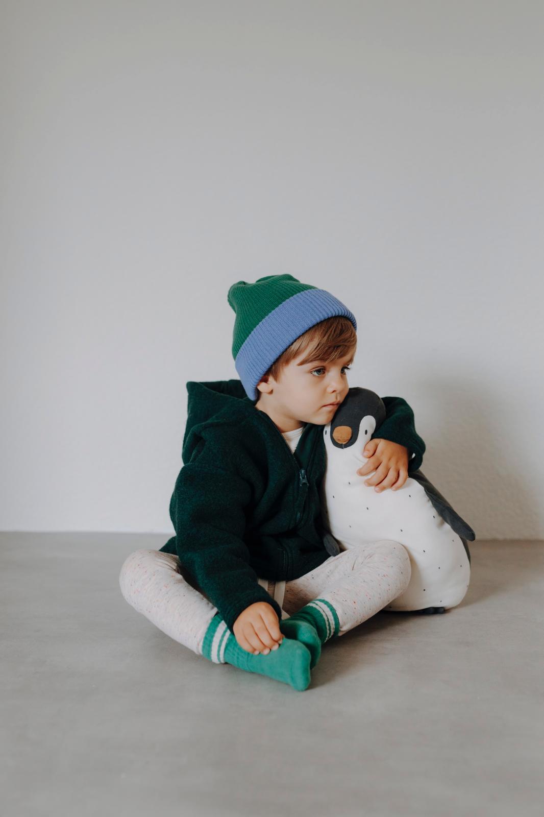 MERINO WOOL JACKET DARK GREEN