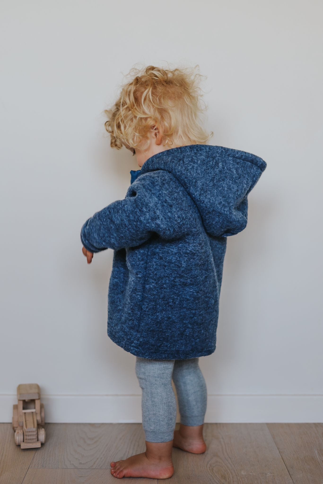 MERINO WOOL JACKET BLUEBERRY