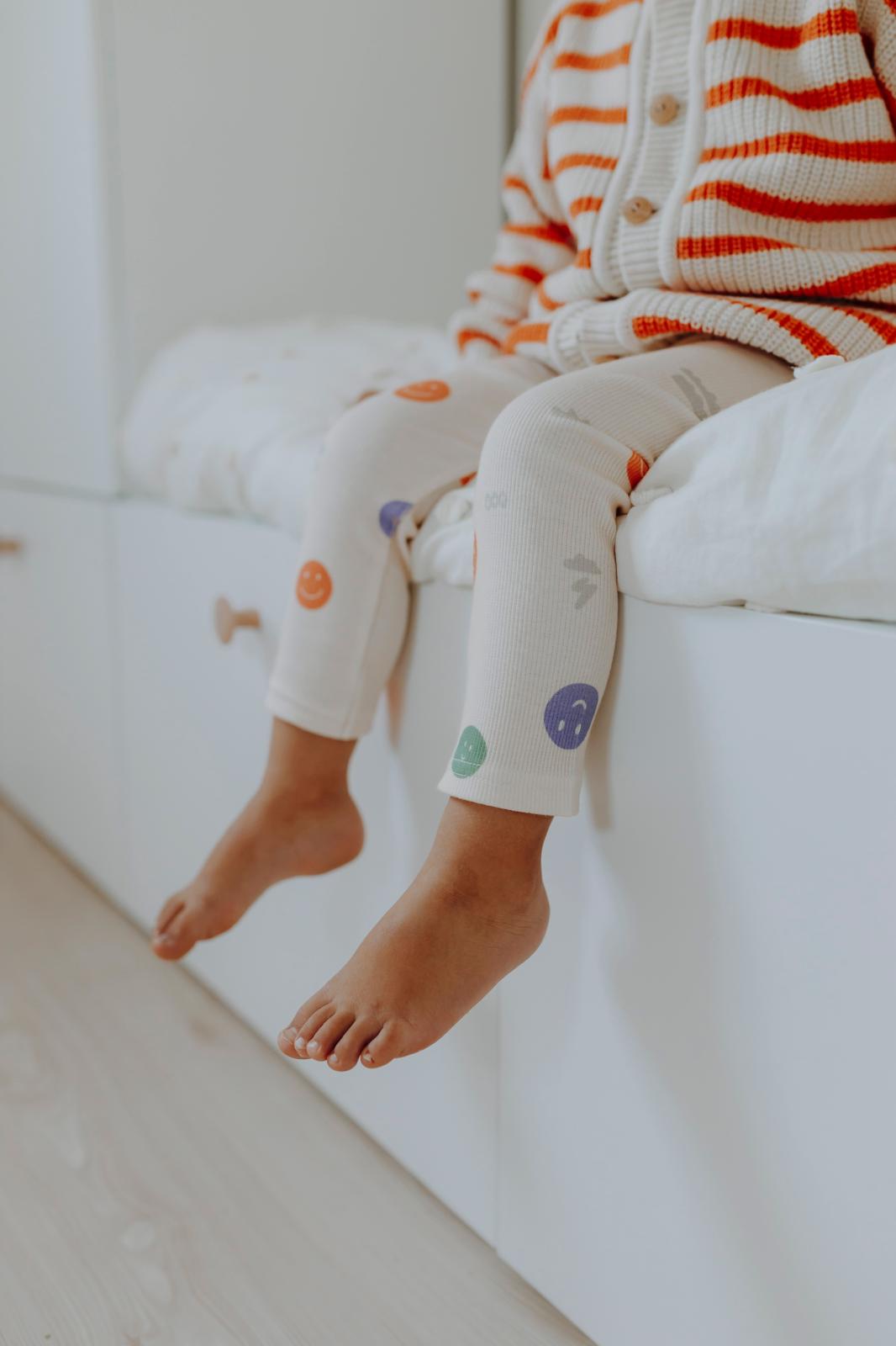 HAPPY FACES RIB LEGGINGS
