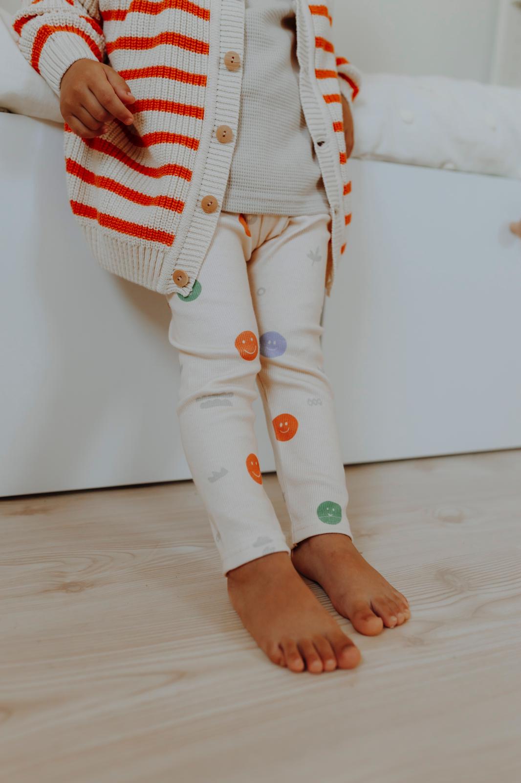 HAPPY FACES RIB LEGGINGS
