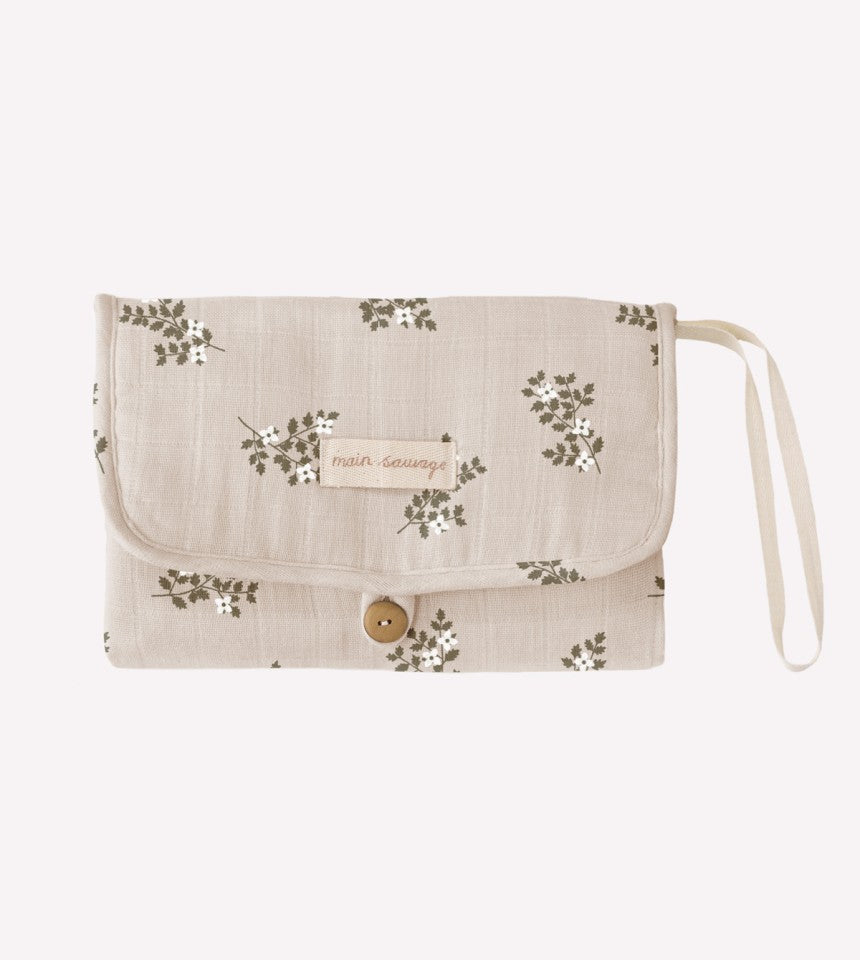 CHANGING PAD HOLLY FLOWERS
