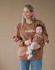 AMOUR MOM SWEATER BROWN