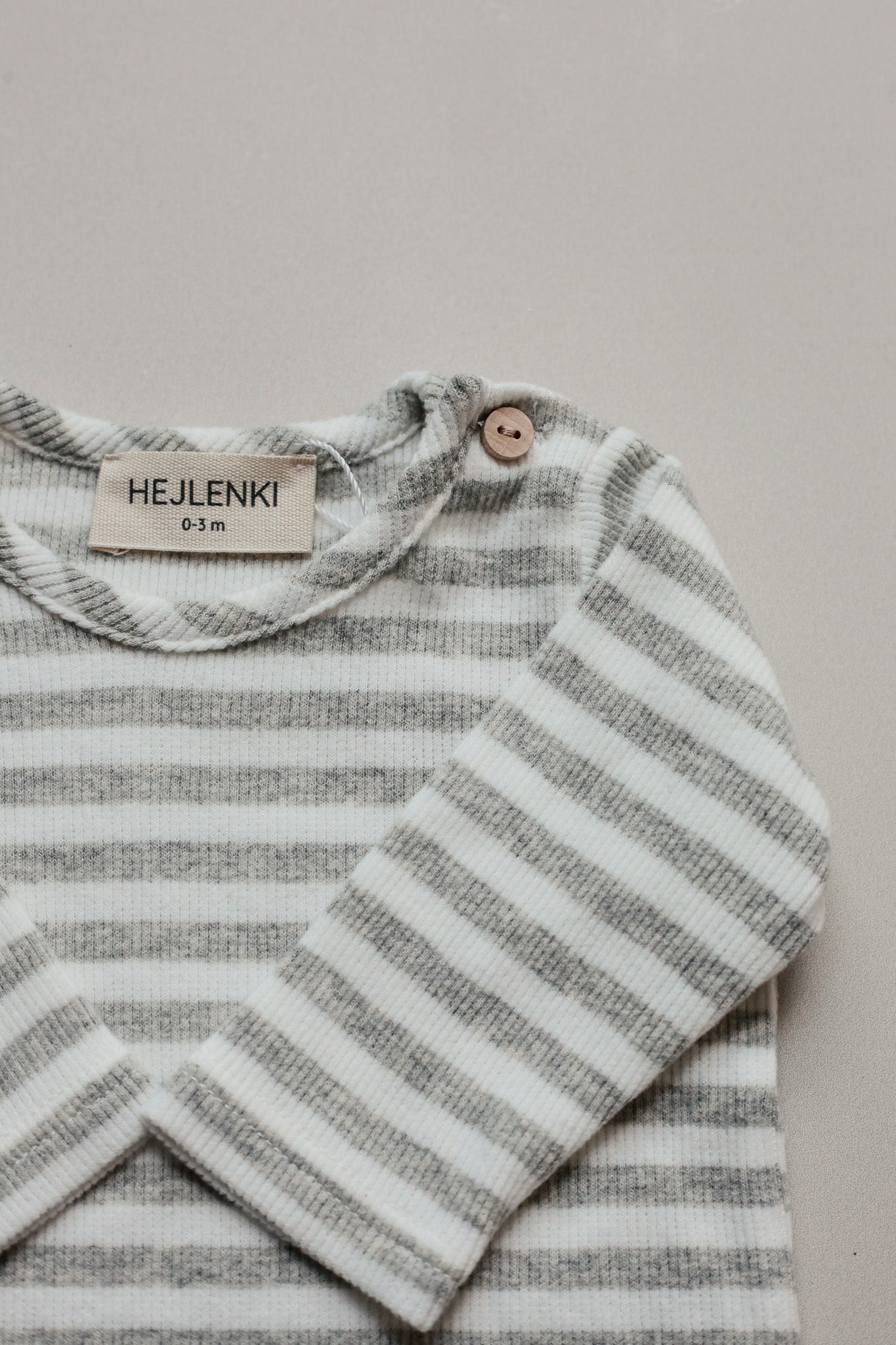 SOFT RIB SHIRT STRIPED GREY