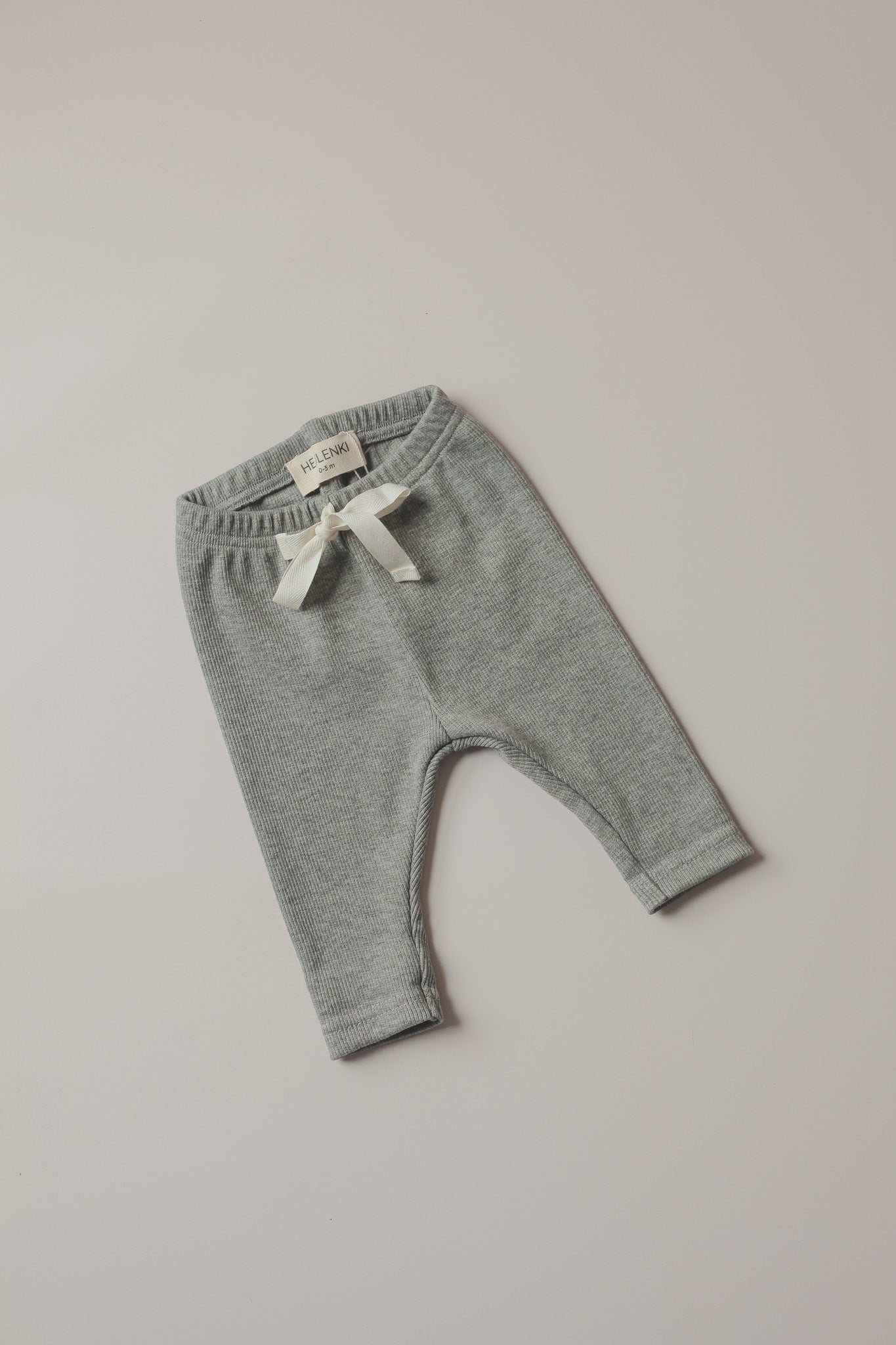 Cotton Rib Legging in Grey by Happy Princess Online, THE ICONIC