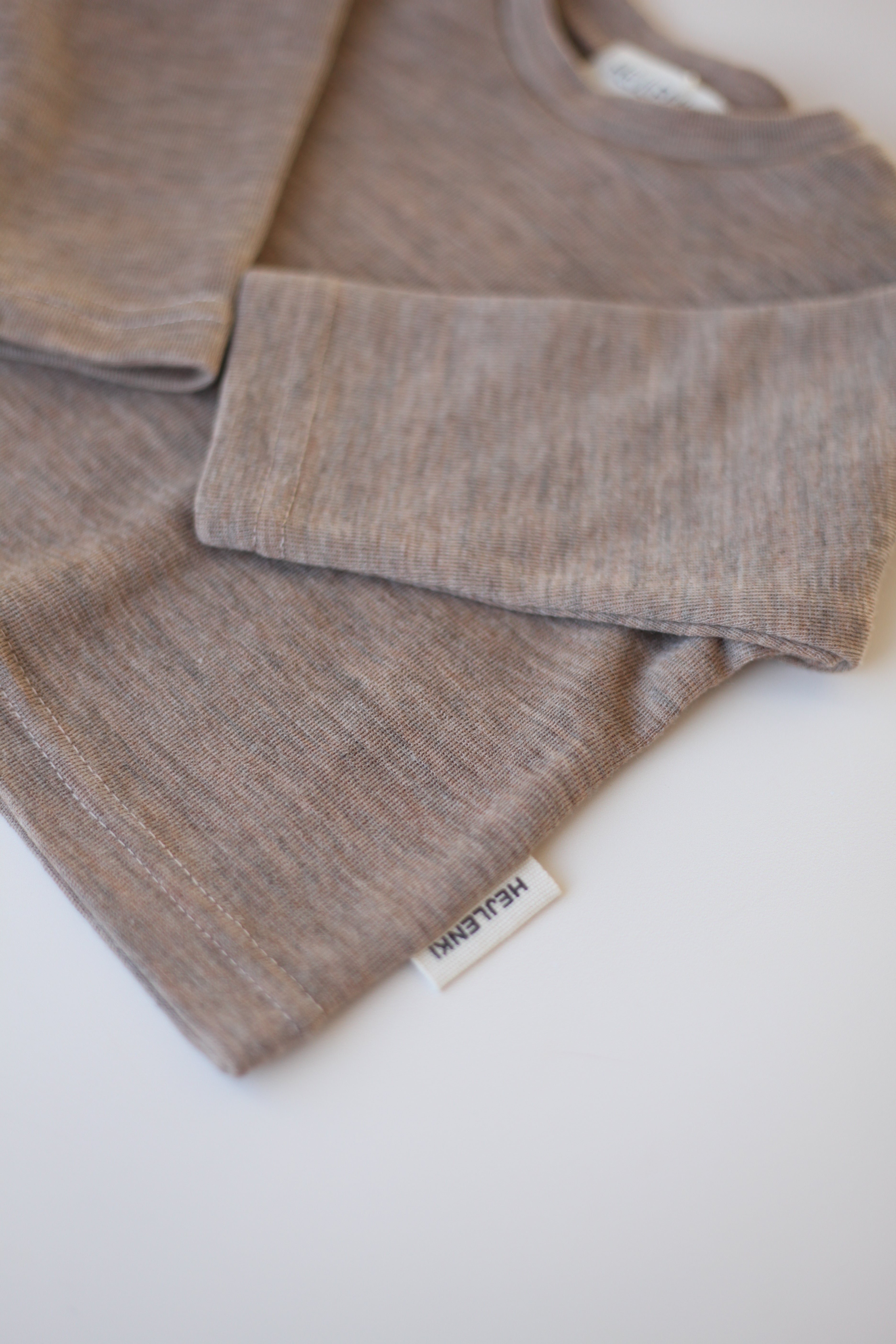 MERINO WOOL SHIRT BEIGE MELANGE