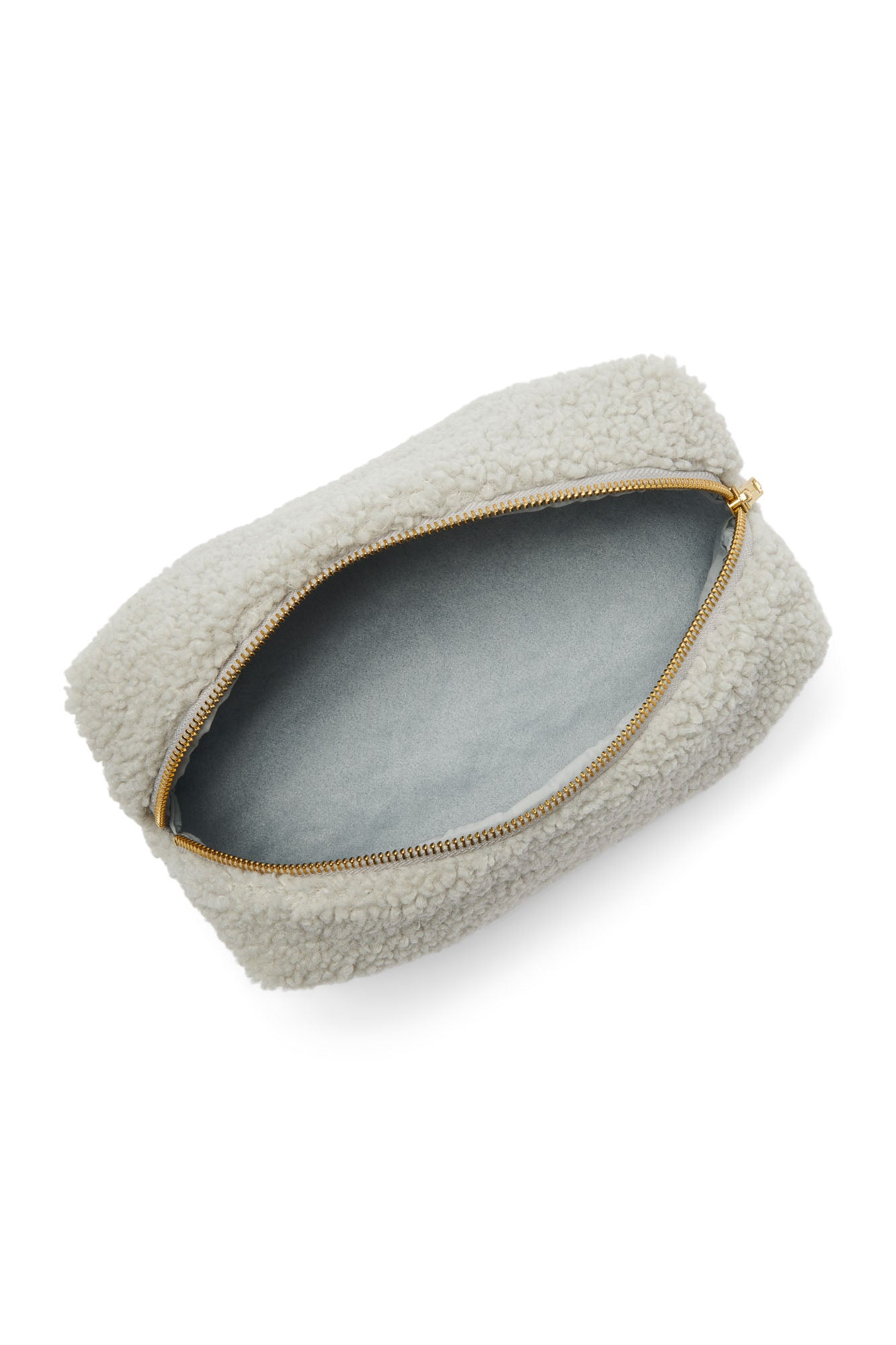 TEDDY POUCH BAG LIGHT GREY
