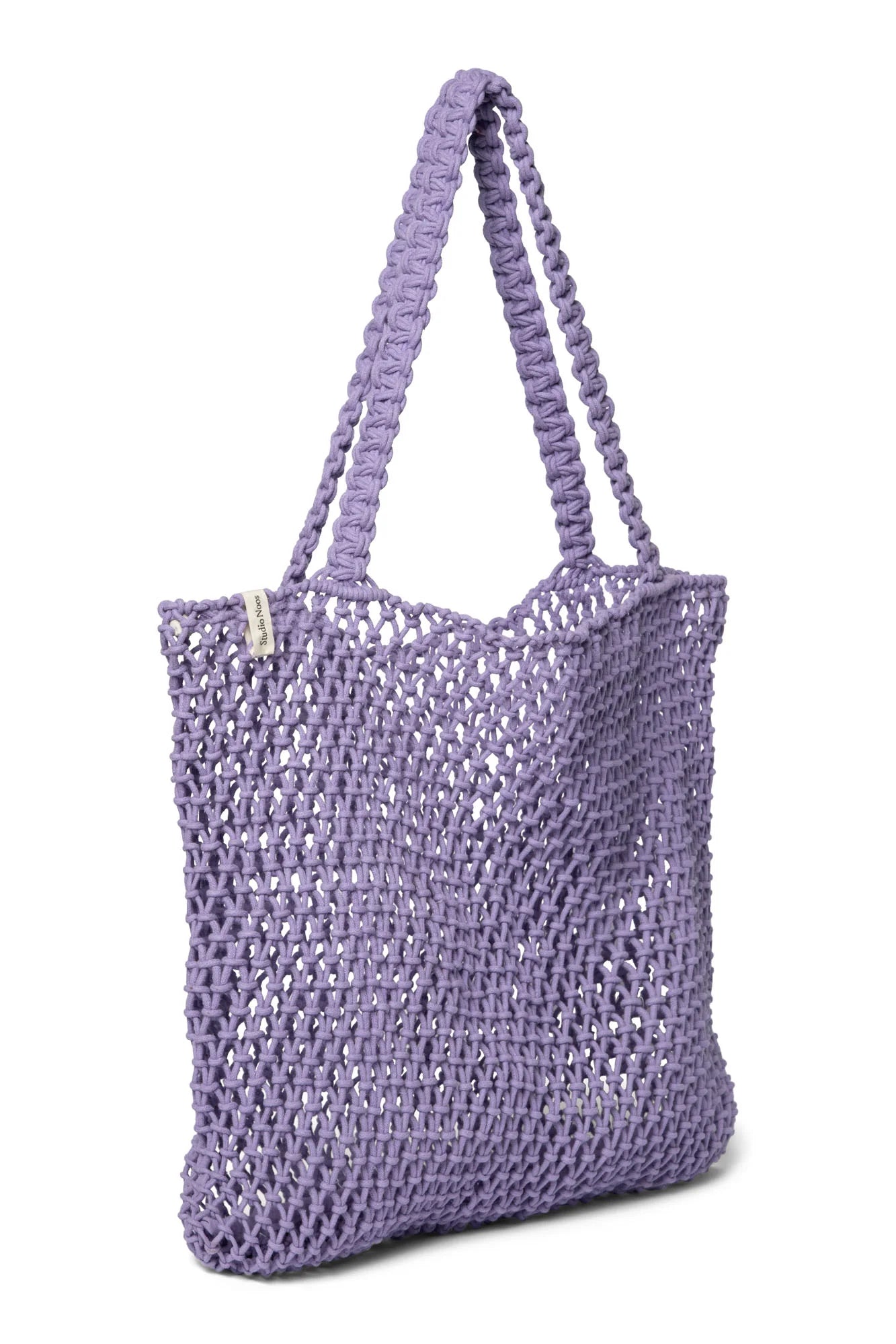 MOM BAG LILAC MACRAME