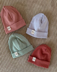 RIB BEANIE PETIT AMOUR ROSE