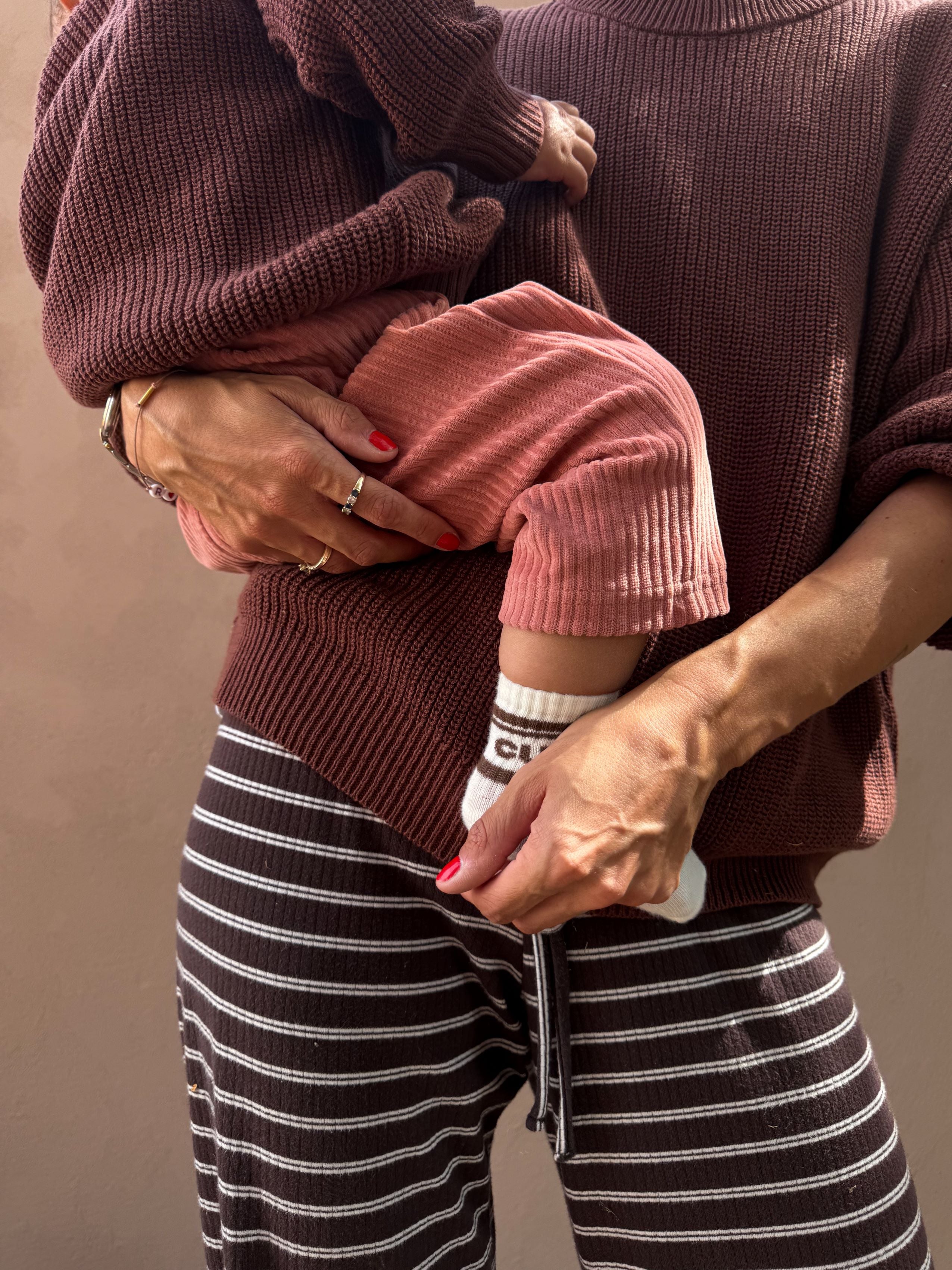 CHUNKY KNIT PULLI BAKED BROWNIE