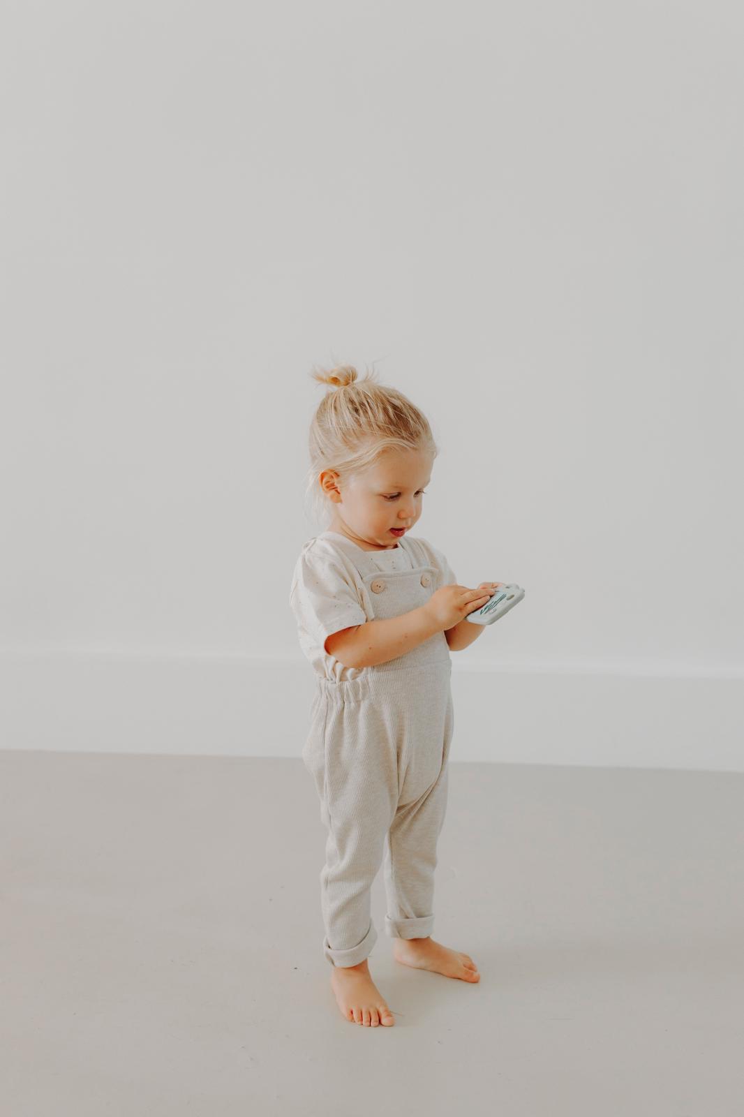 RIB DUNGAREES SAND MELANGE