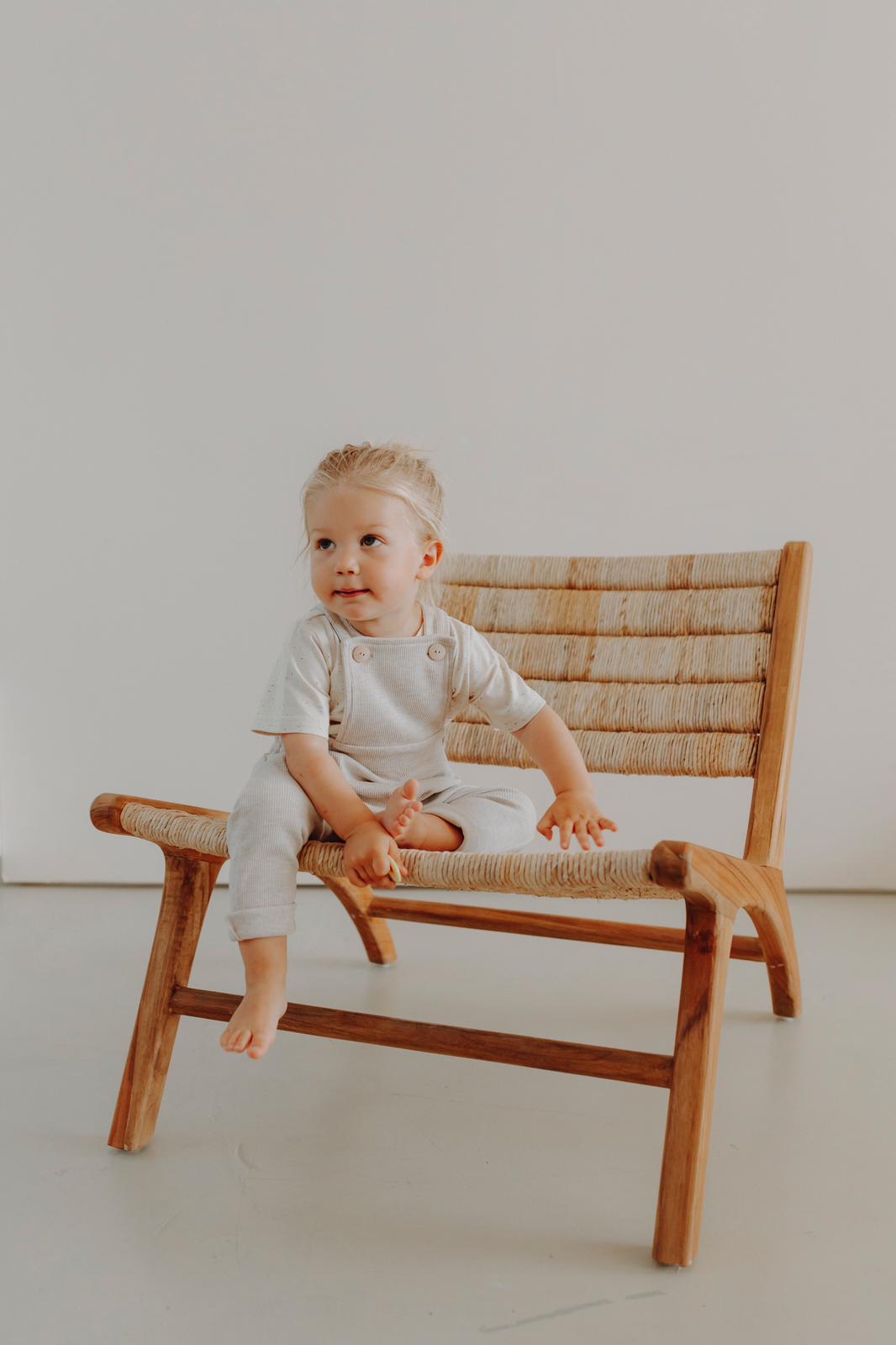 RIB DUNGAREES SAND MELANGE