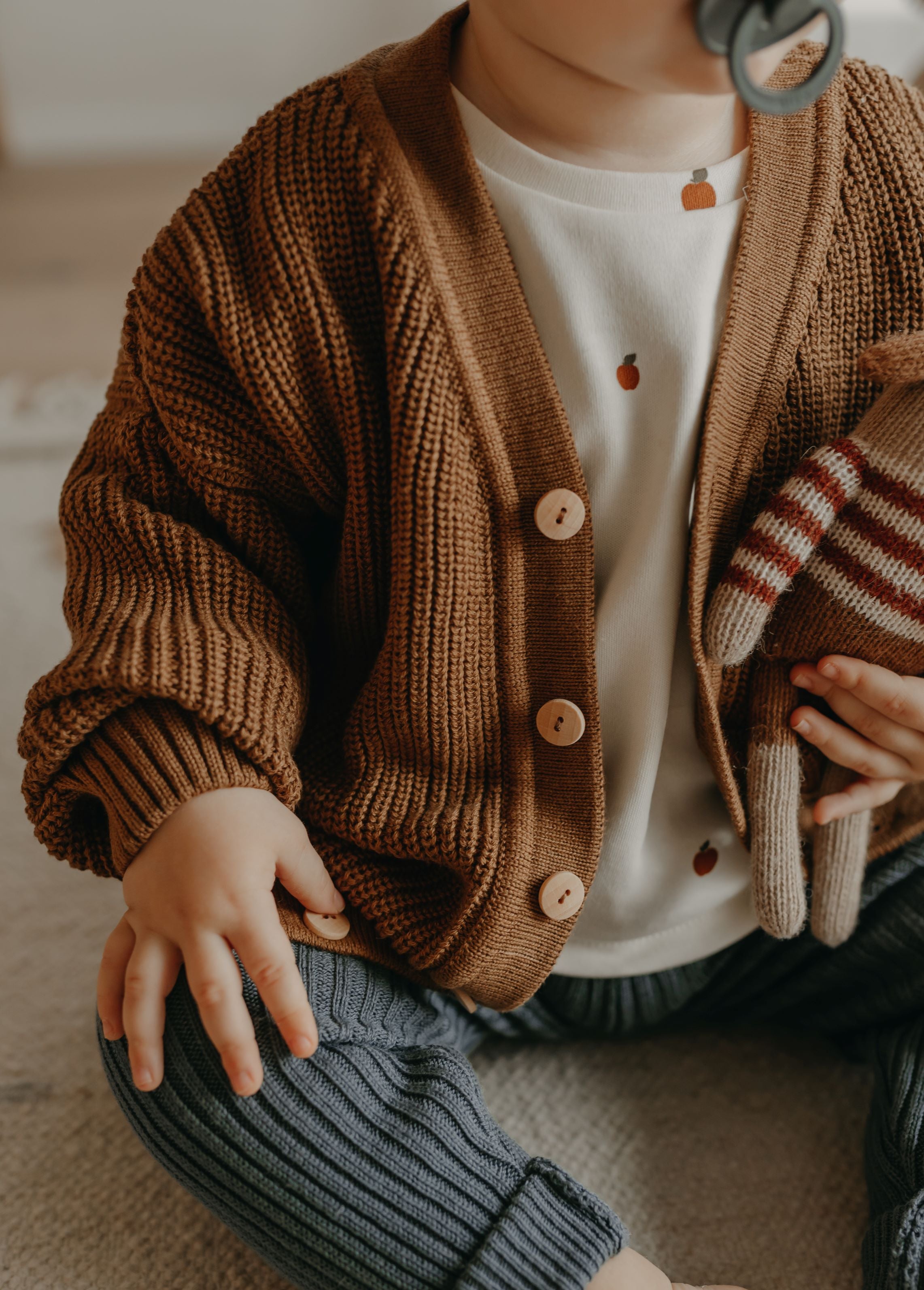 OVERSIZE CARDIGAN HAZELNUT