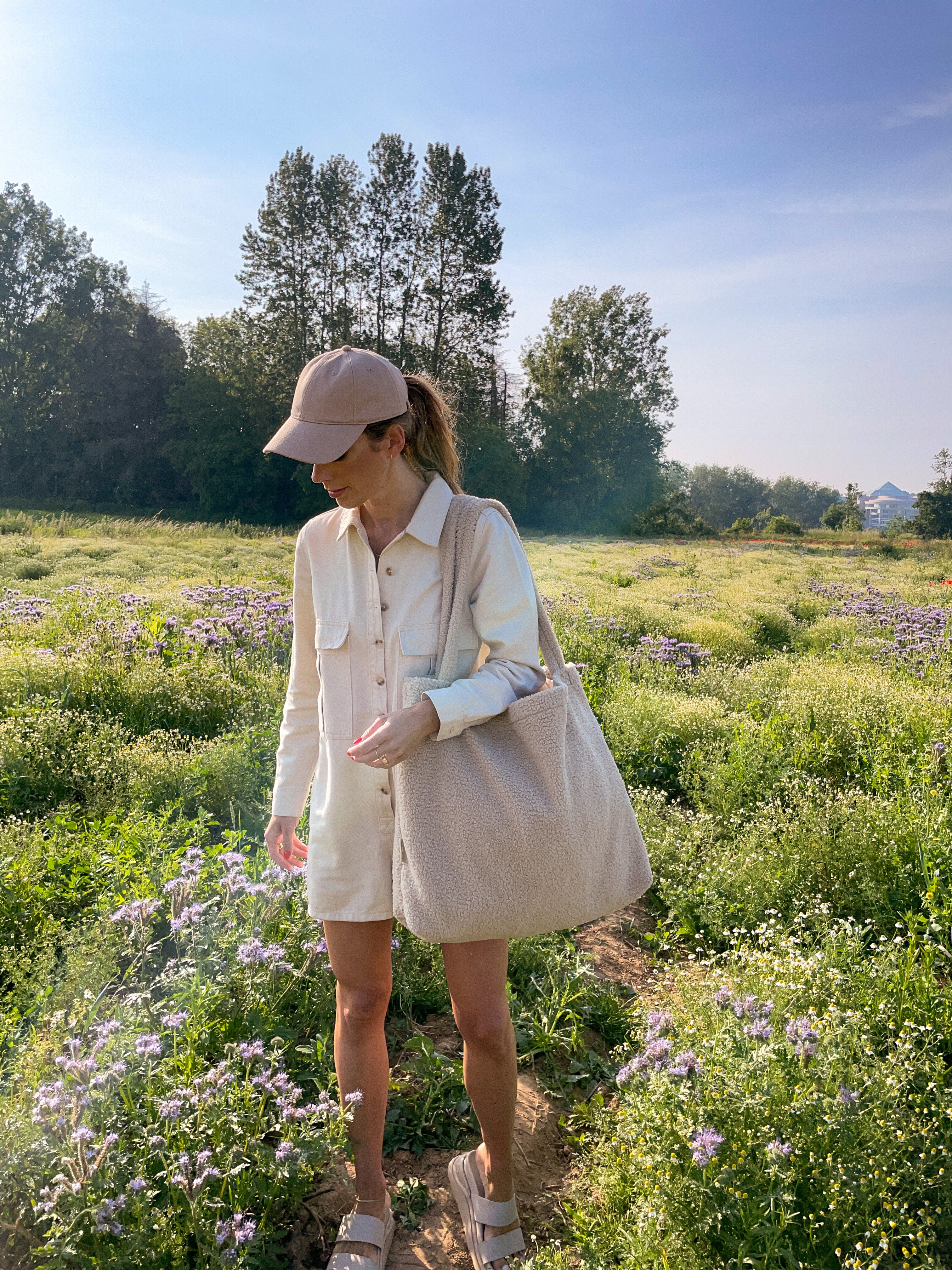 MOM BAG TEDDY ECRU (BEIGE)