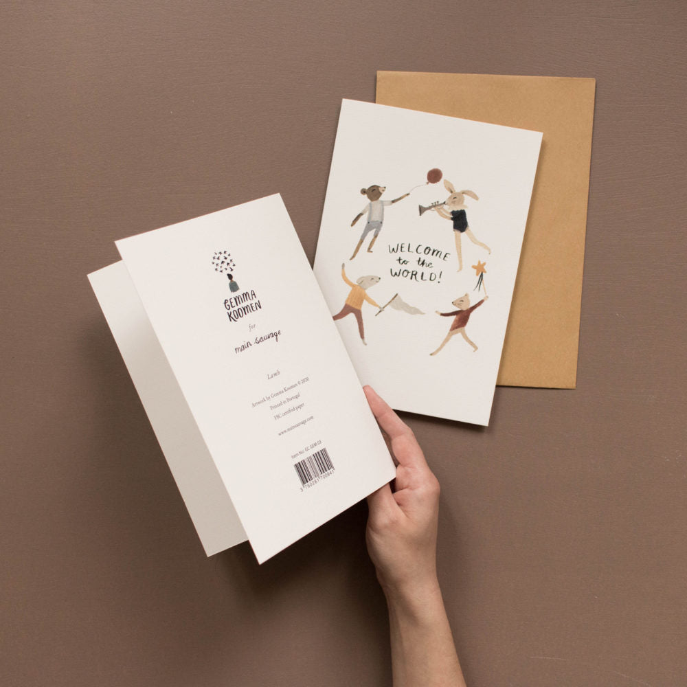 WELCOME TO THE WORLD CARD A5