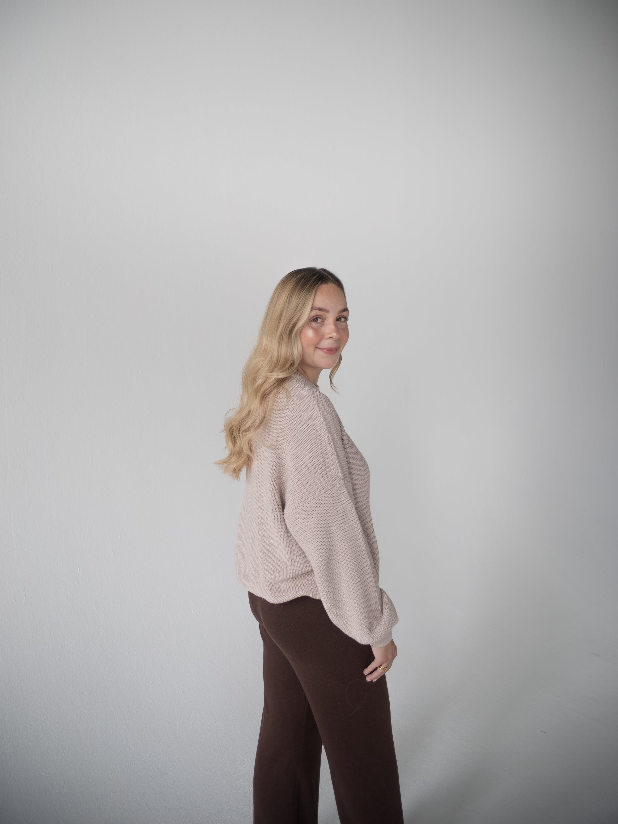 WOMEN KNIT PULLI SILKY TOFU