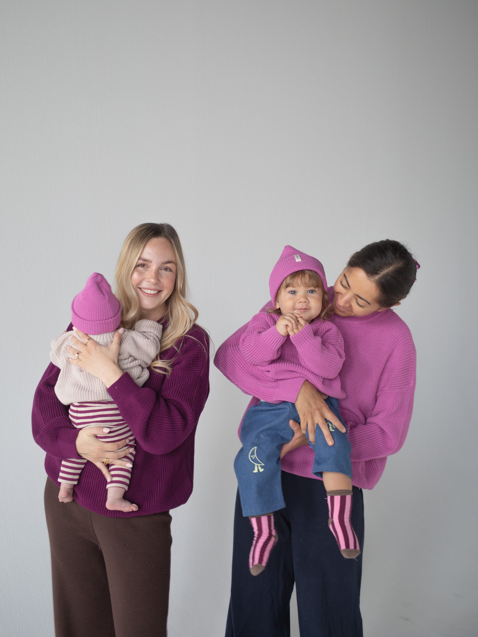 WOMEN KNIT PULLI PLUM JAM