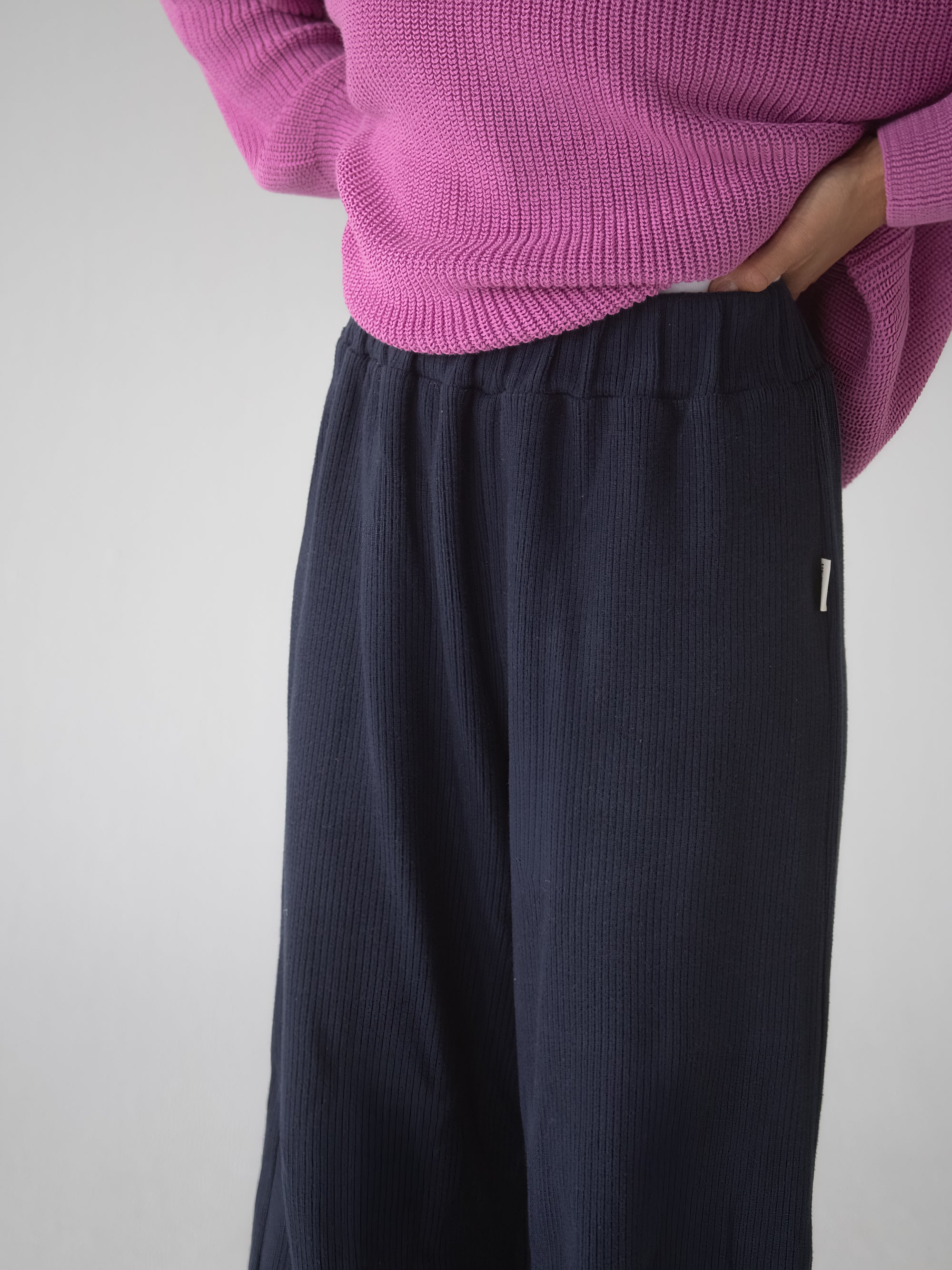WOMEN KNIT PANTS MIDNIGHT