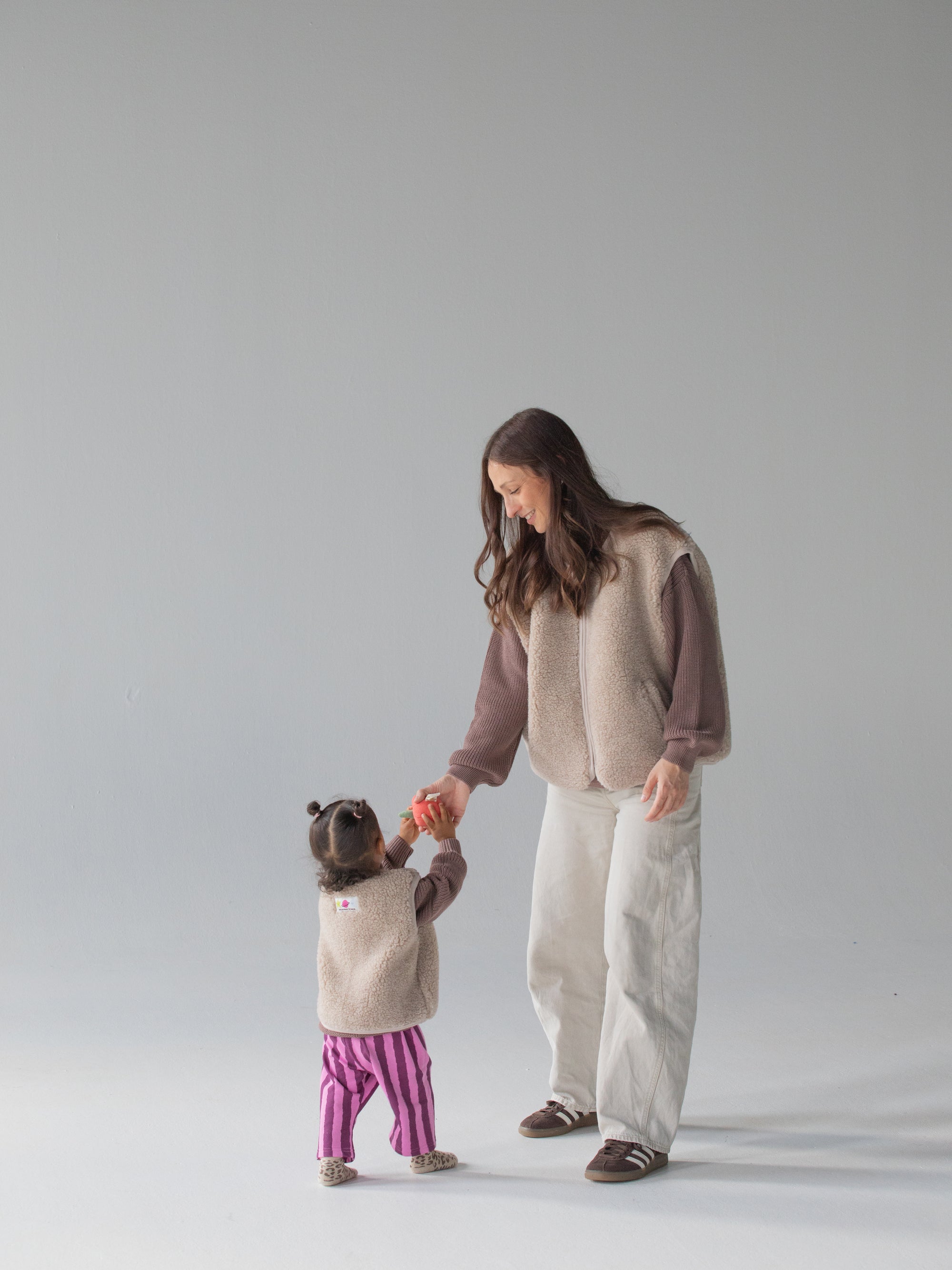 MERINO TEDDY VEST WOMEN BEIGE