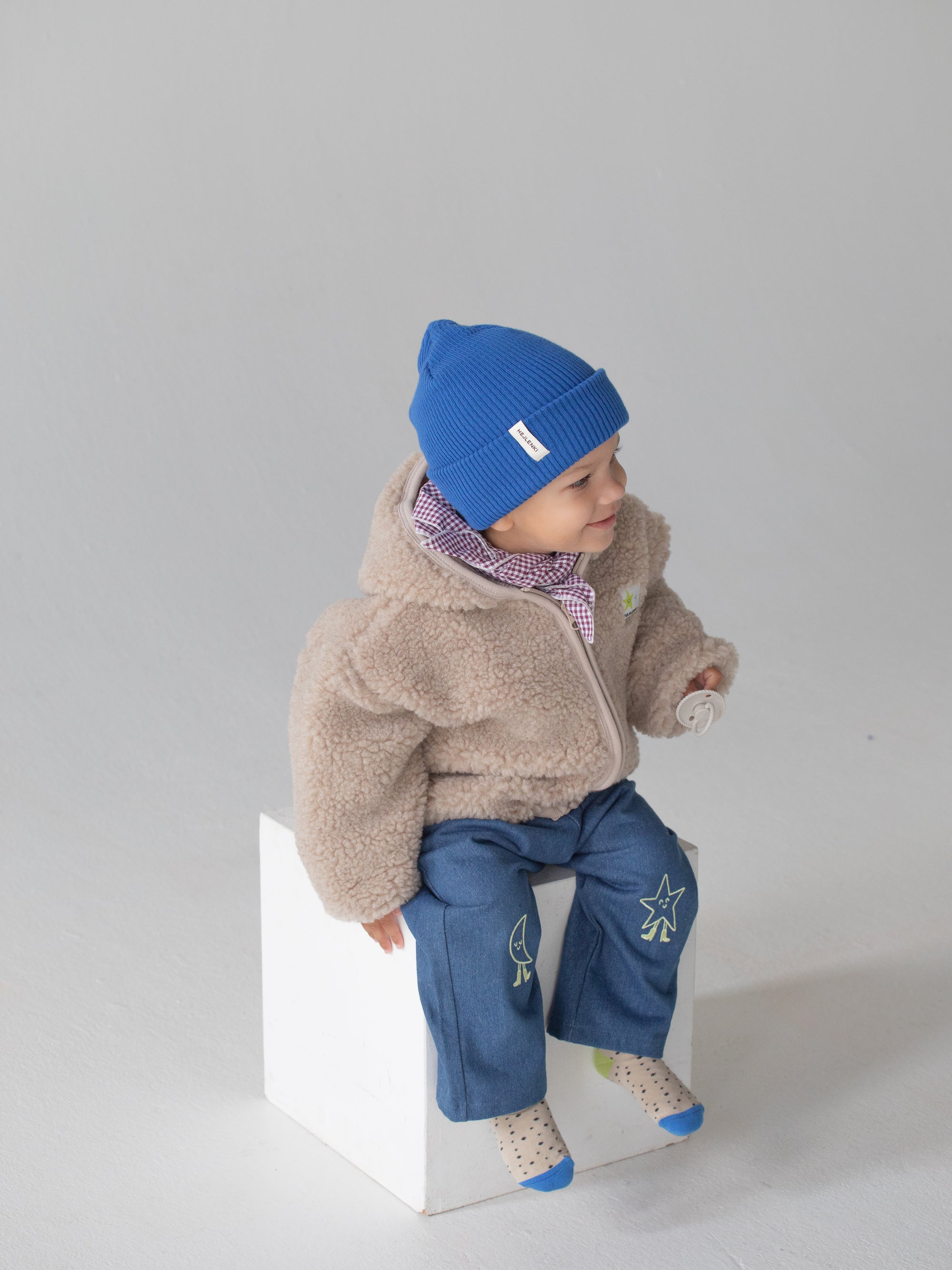 MERINO WOOL TEDDY JACKET BEIGE