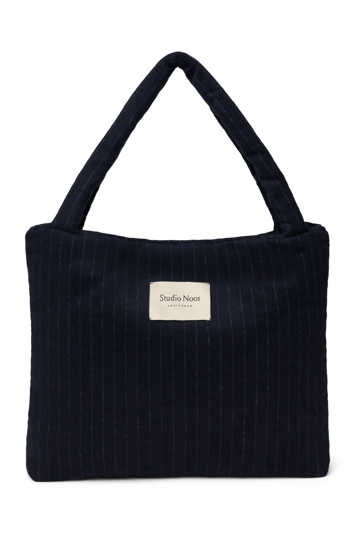 MOM BAG DARK BLUE FLANNEL CHALKSTRIPE