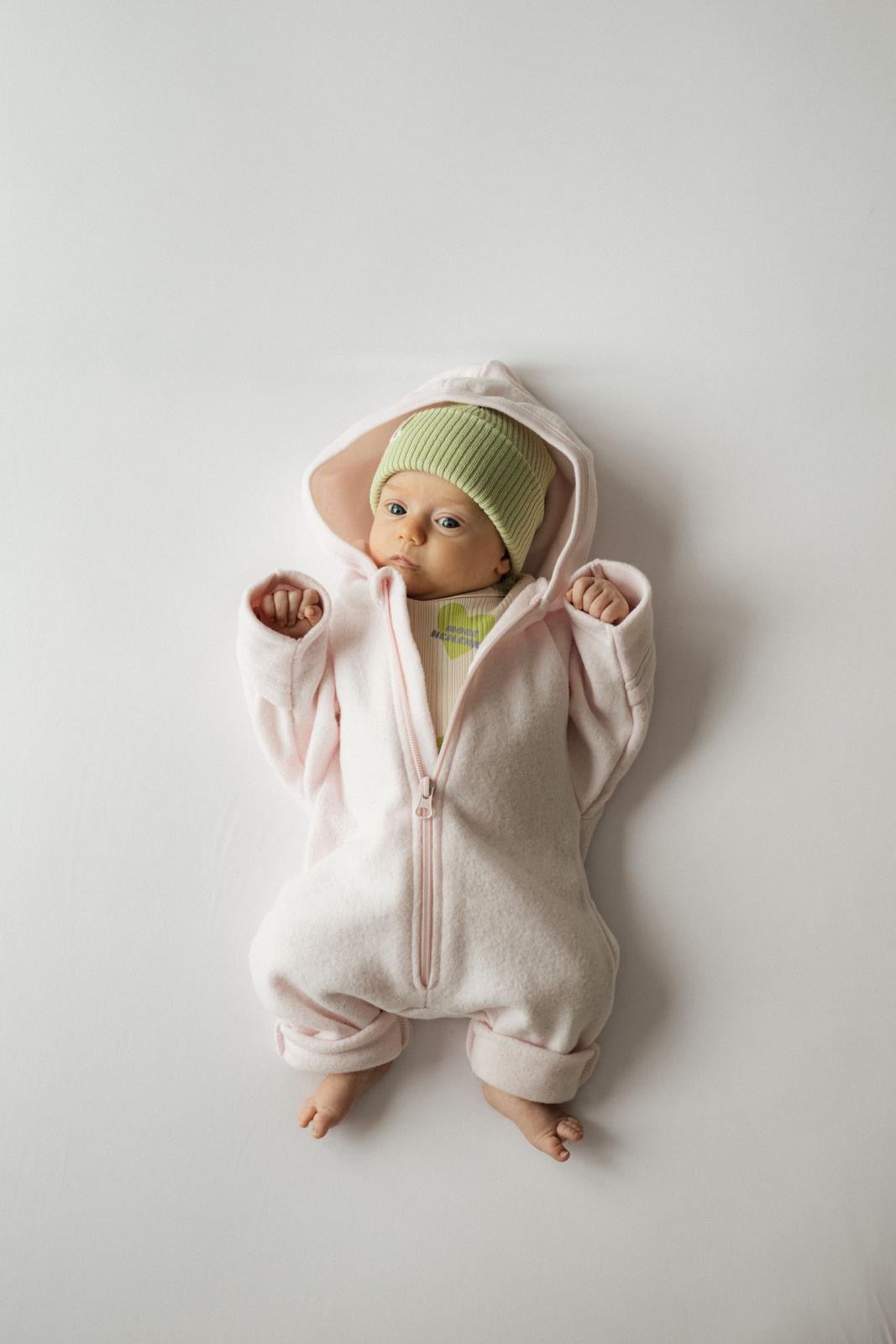 SOFT FLEECE OVERALL MARSHMALLOW BLUSH