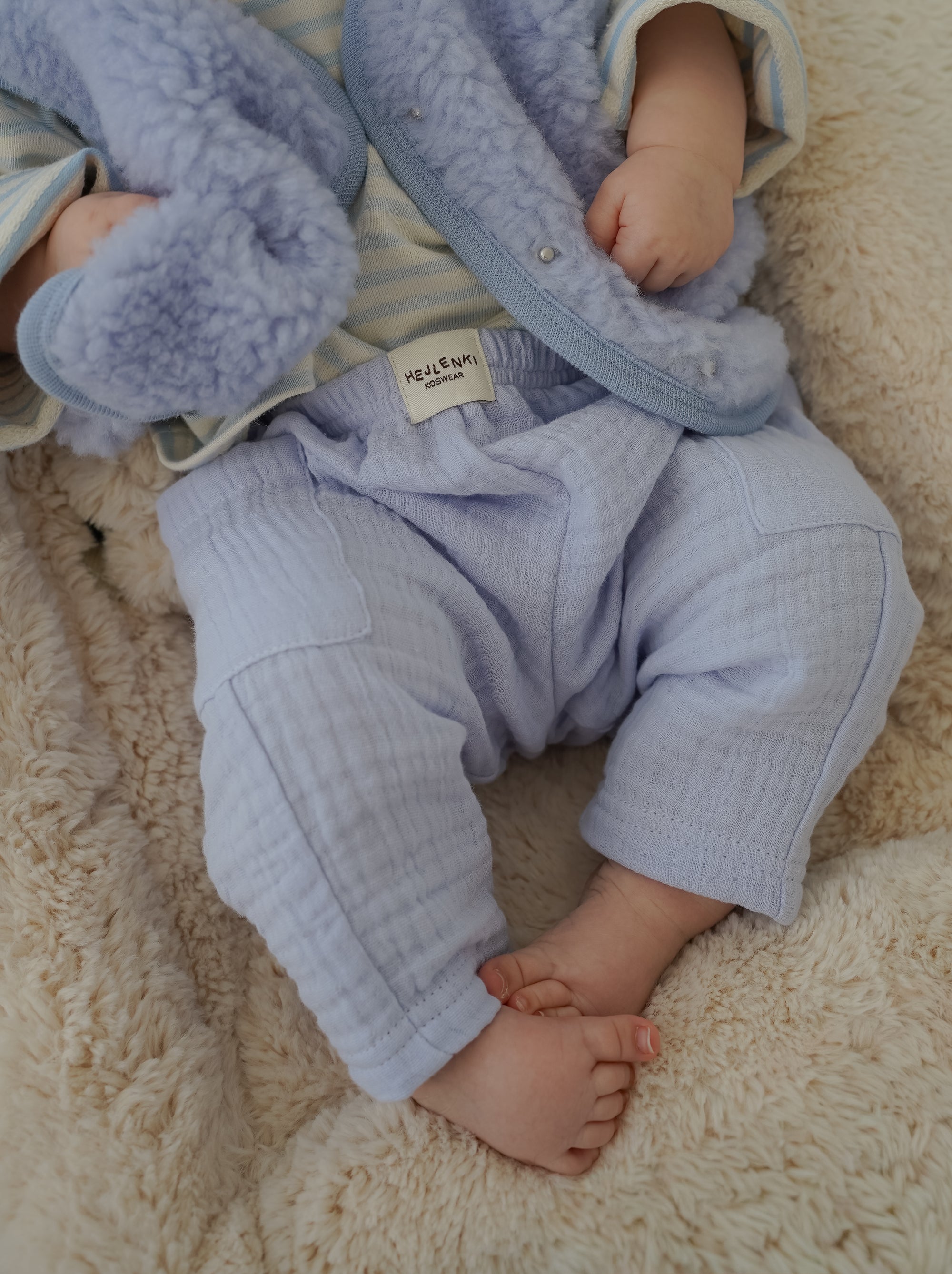 MUSLIN PANTS LIGHT BLUE