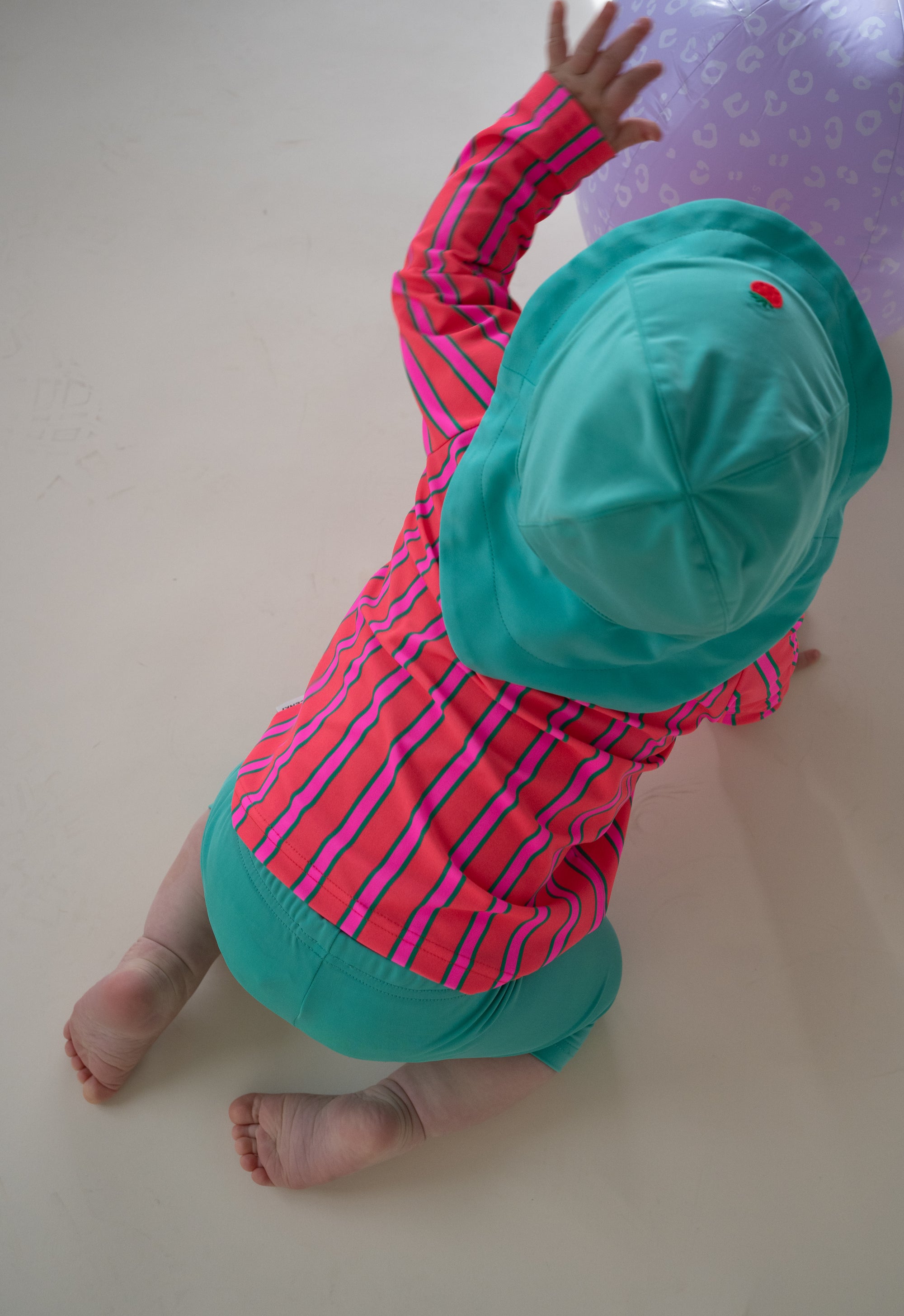 UV-SWIM HAT AQUA „STRAWBERRY“