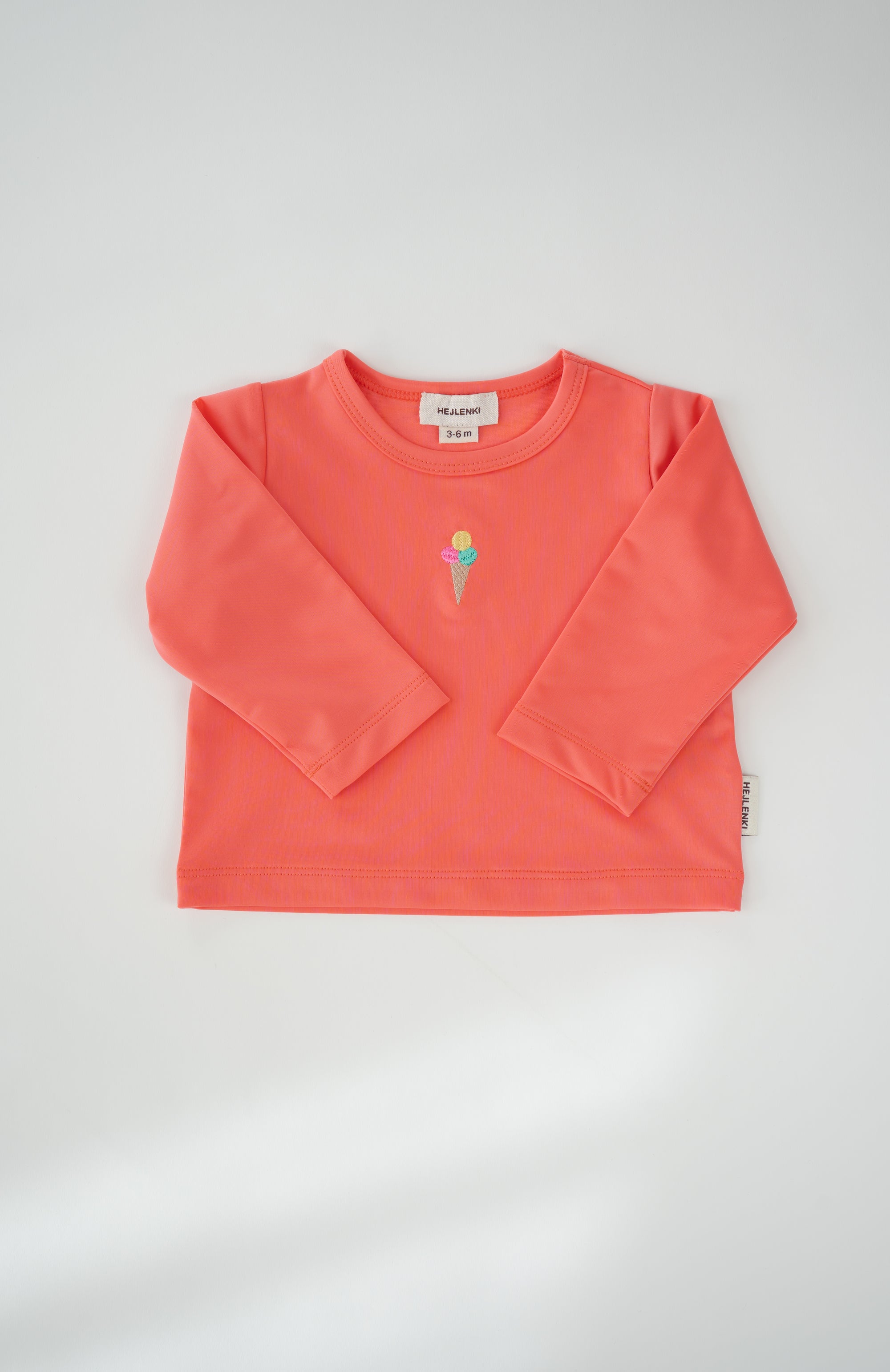 UV-SWIM SHIRT CORAL „ICE CREAM“