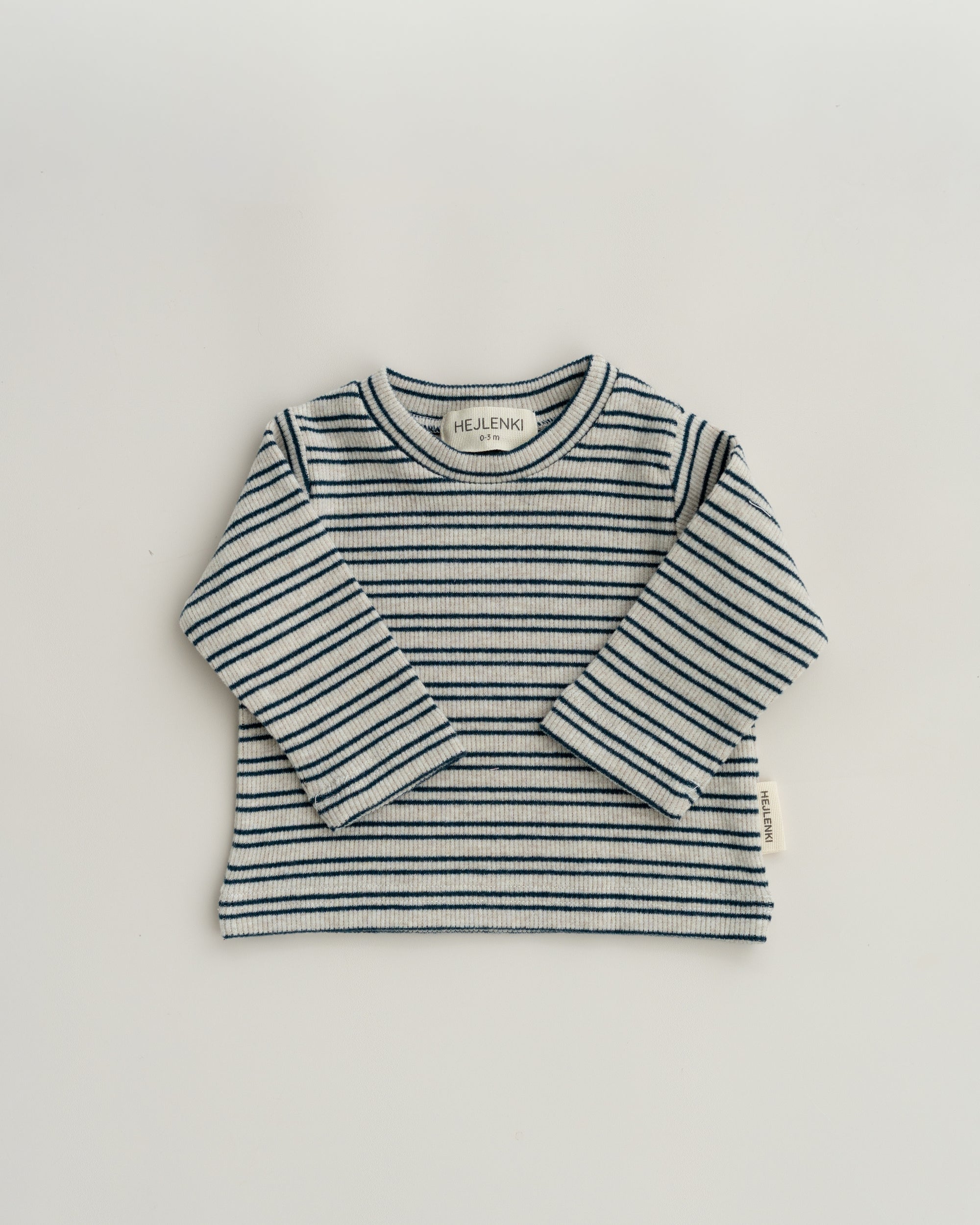 SOFT RIB LONGSLEEVE BERRY TEAL STRIPED