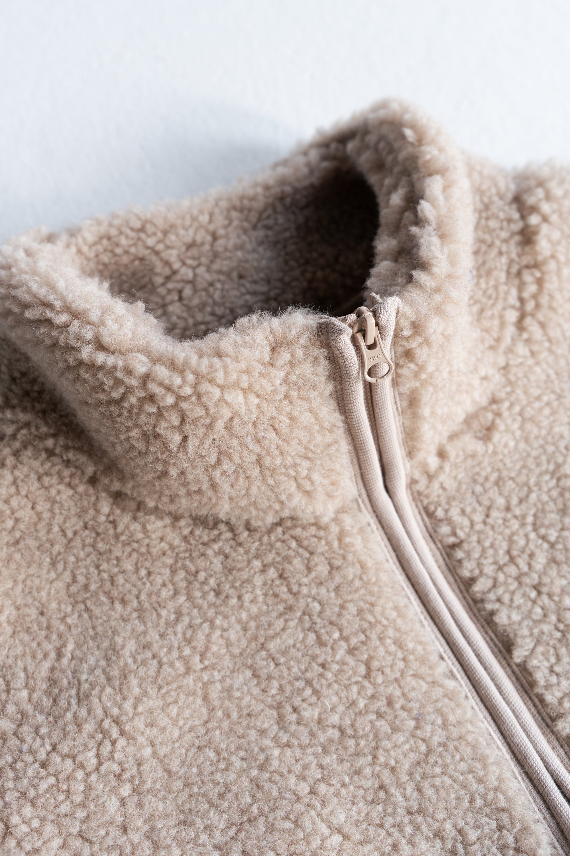 MERINO TEDDY WOMEN JACKET BEIGE