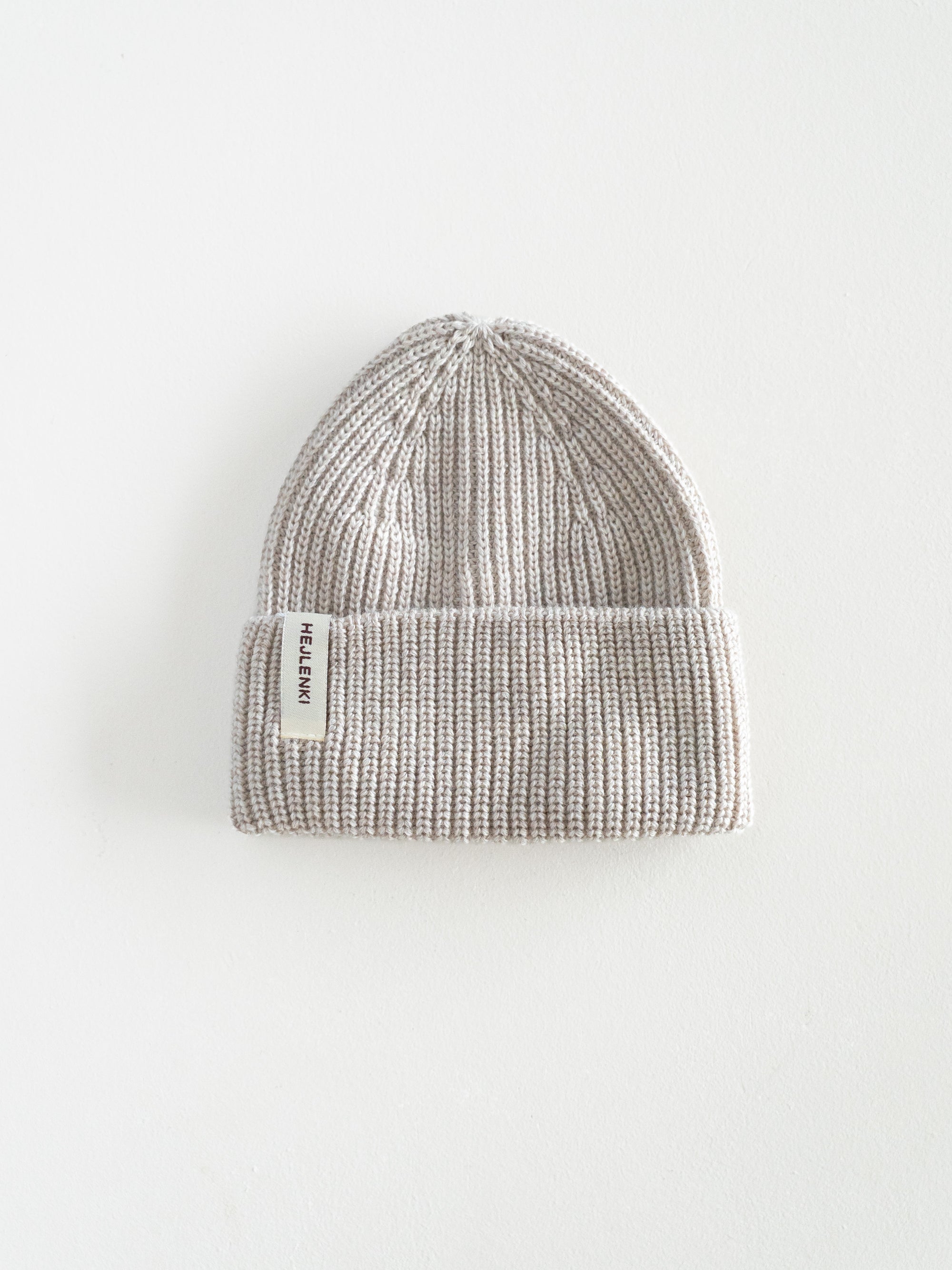 MERINO KNIT BEANIE BEIGE