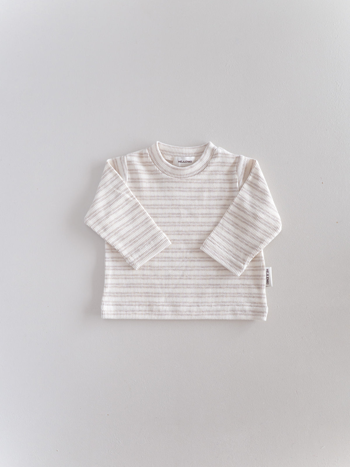 RIB LONGSLEEVE STRIPED BEIGE