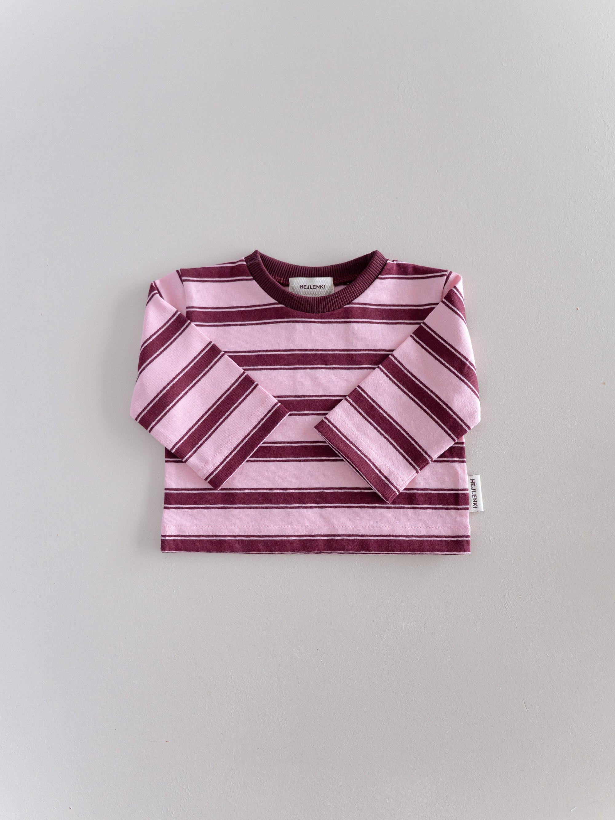 OVERSIZE LONGSLEEVE STRAWBERRY CHOCOLATE STRIPED