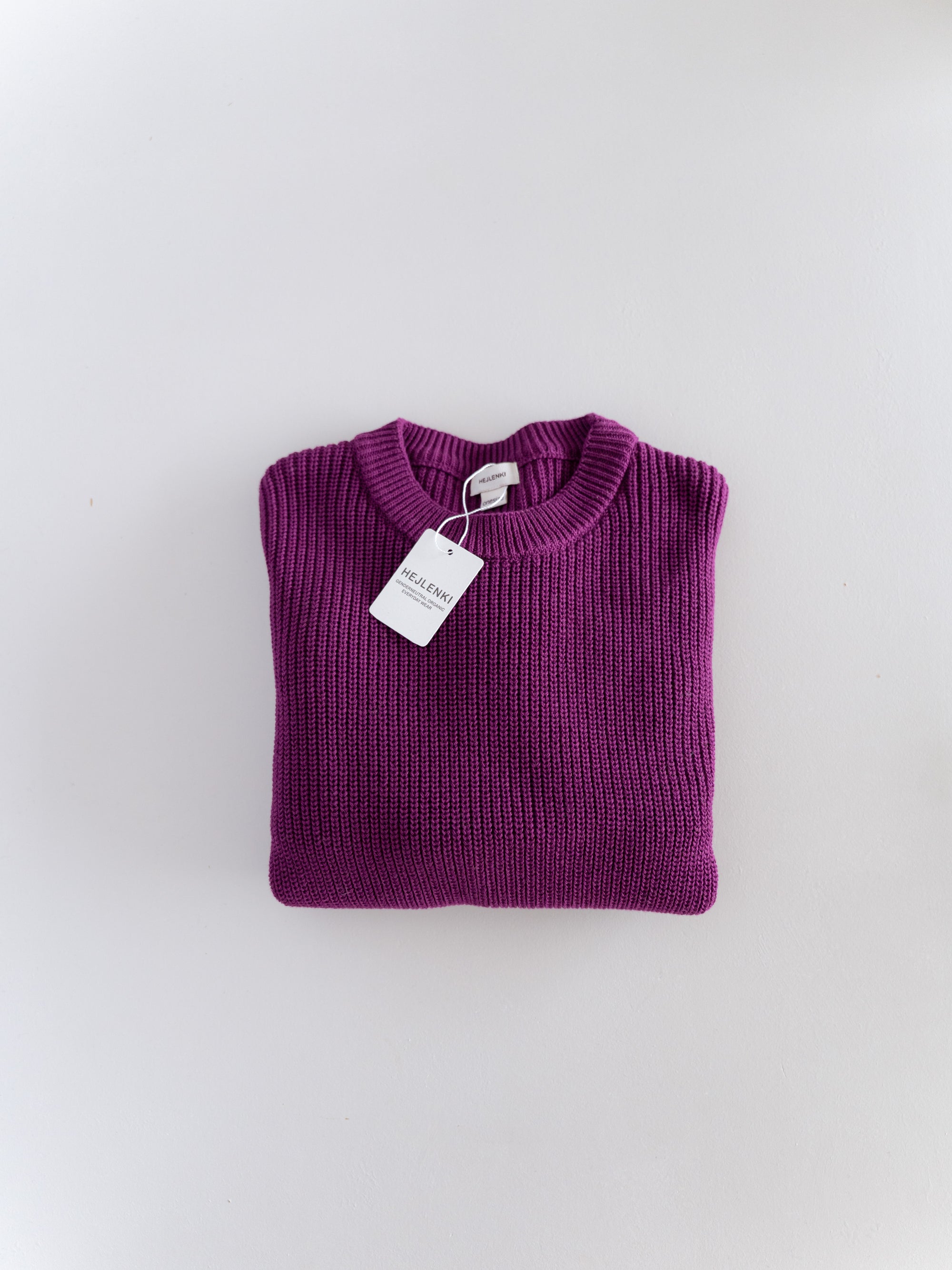 WOMEN KNIT PULLI PLUM JAM