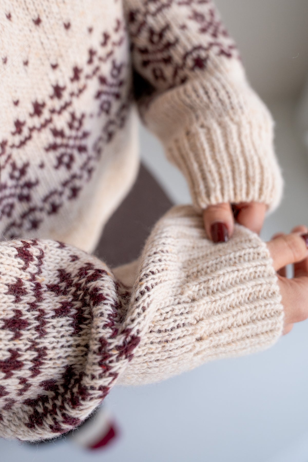 NORWEGIAN WOOL KNIT PULLI WOMEN