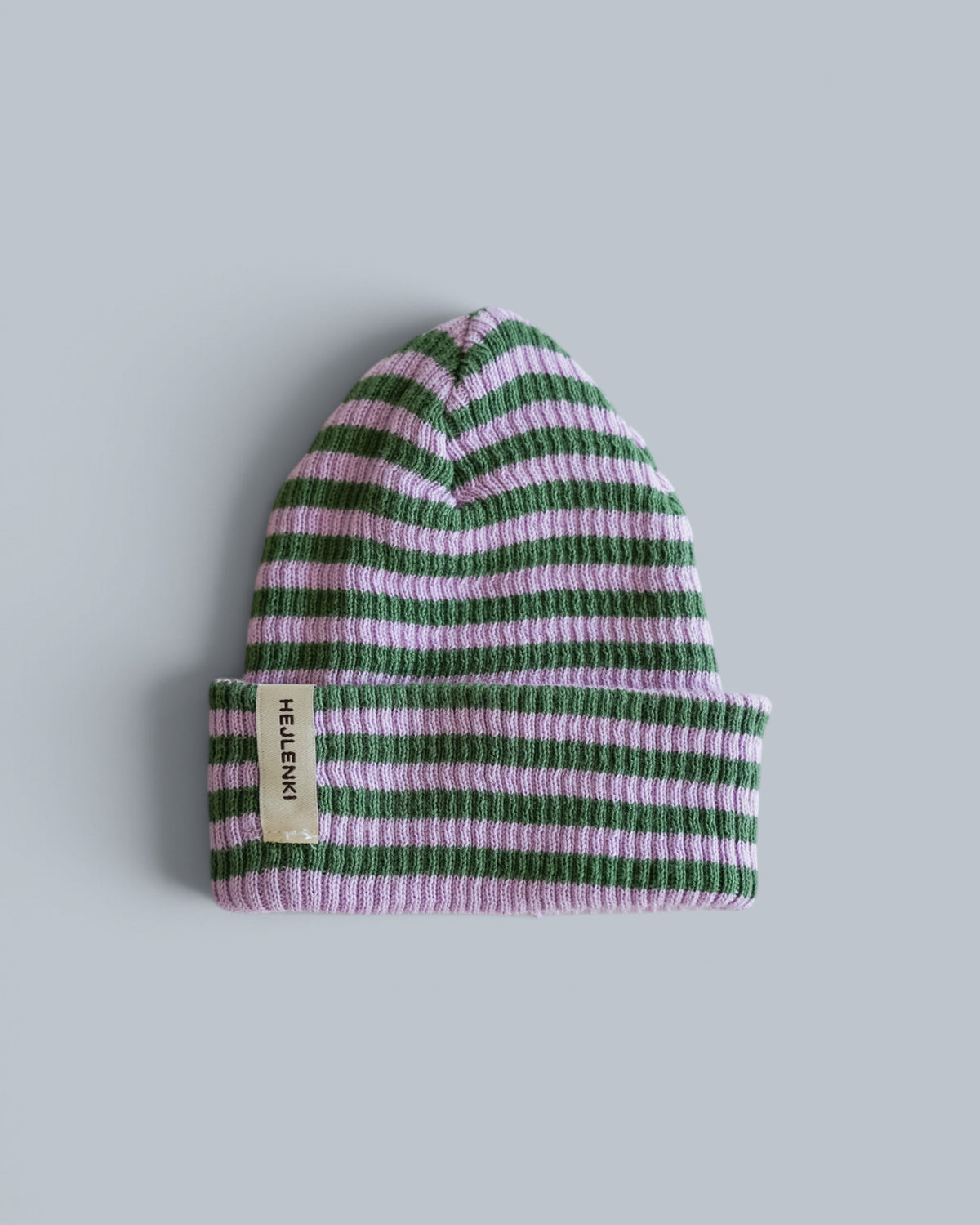 STRIPED KNIT BEANIE