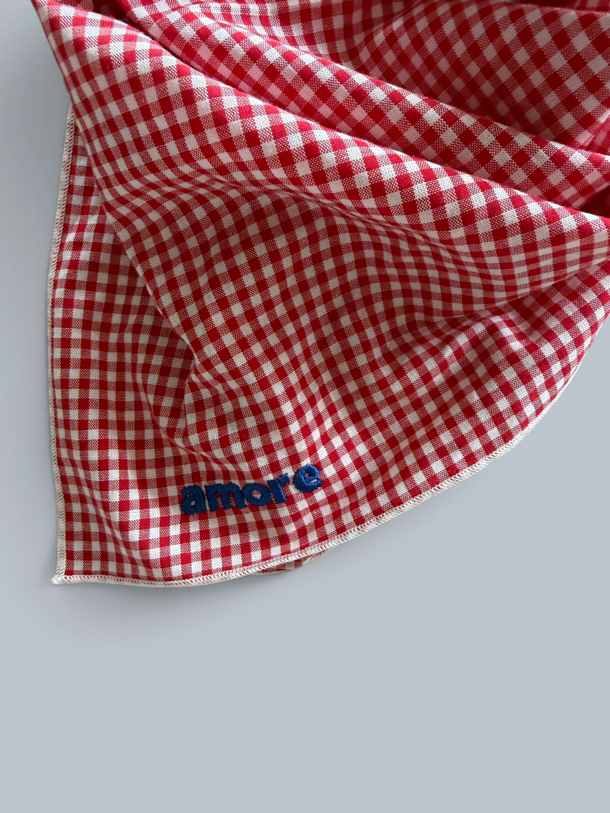 CHECKED BANDANA SCARF AMORE