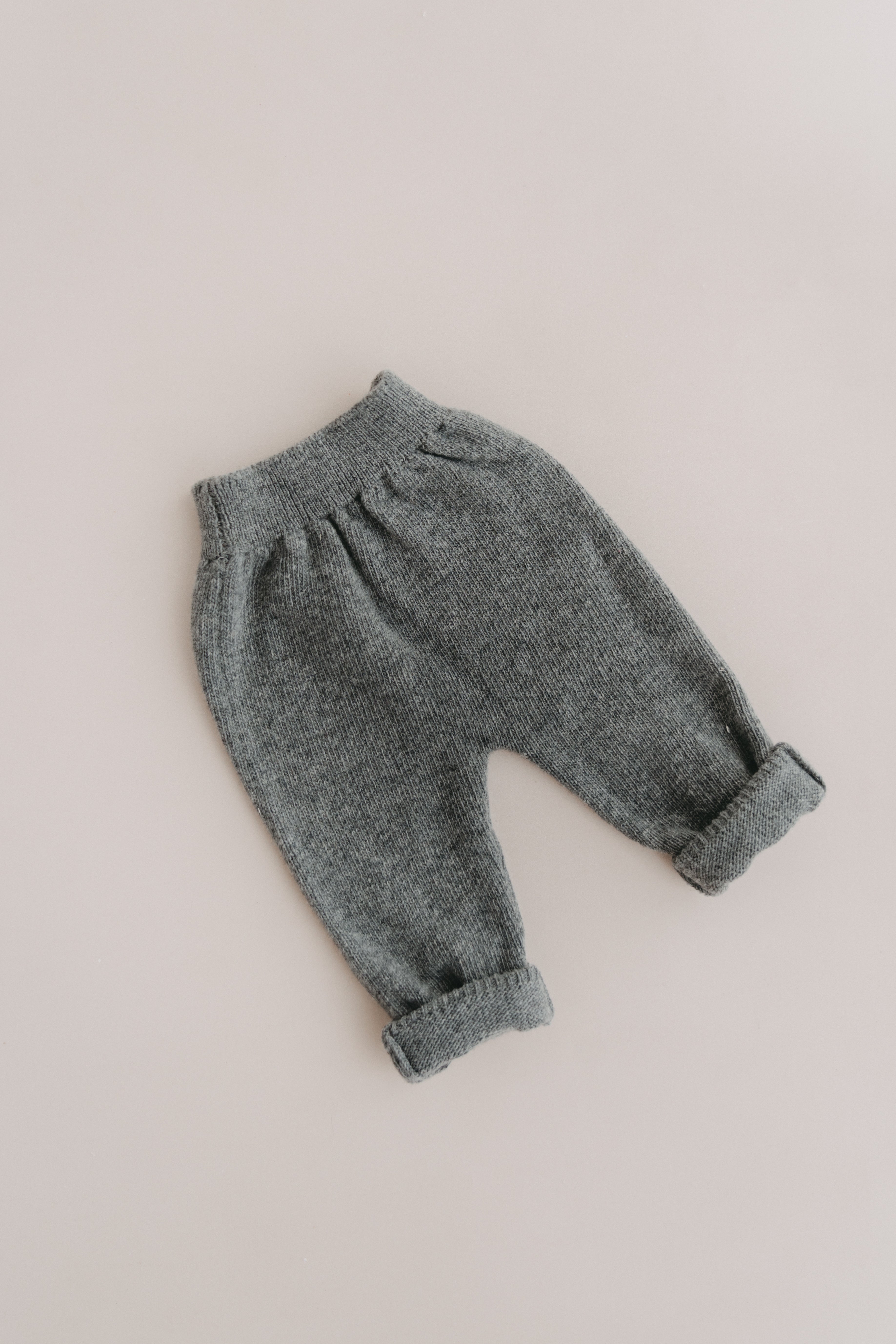 MERINO WOOL KNIT LEGGINGS SLATE