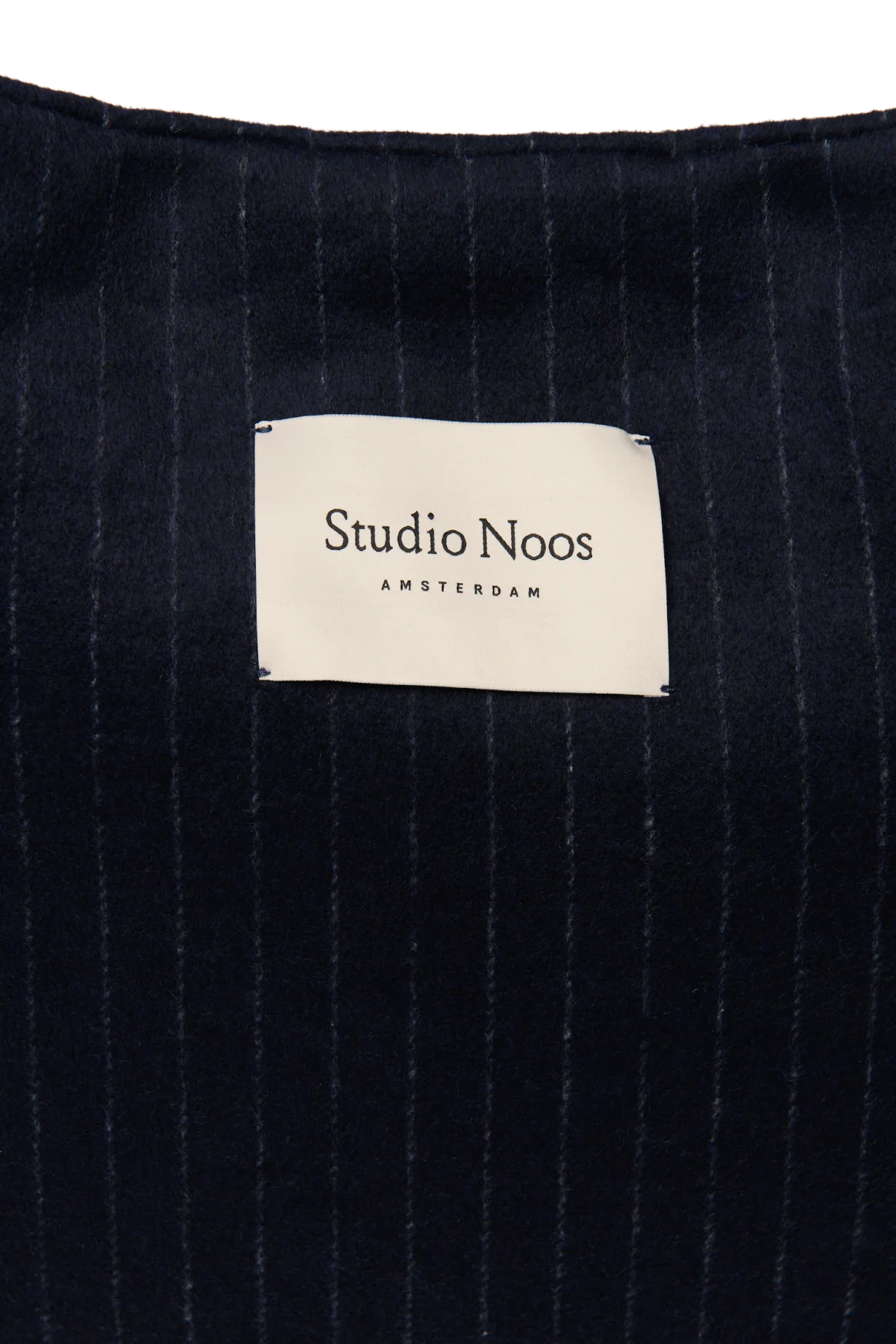 MOM BAG DARK BLUE FLANNEL CHALKSTRIPE