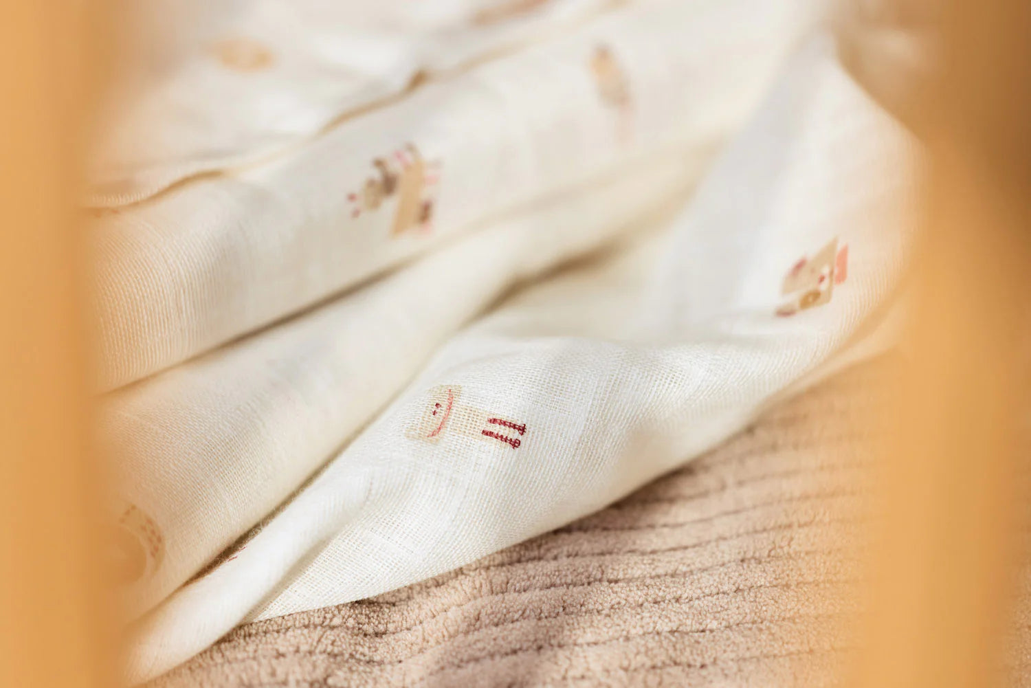 3 PACK MUSLIN CLOTHS ANIMAL FRIENDS